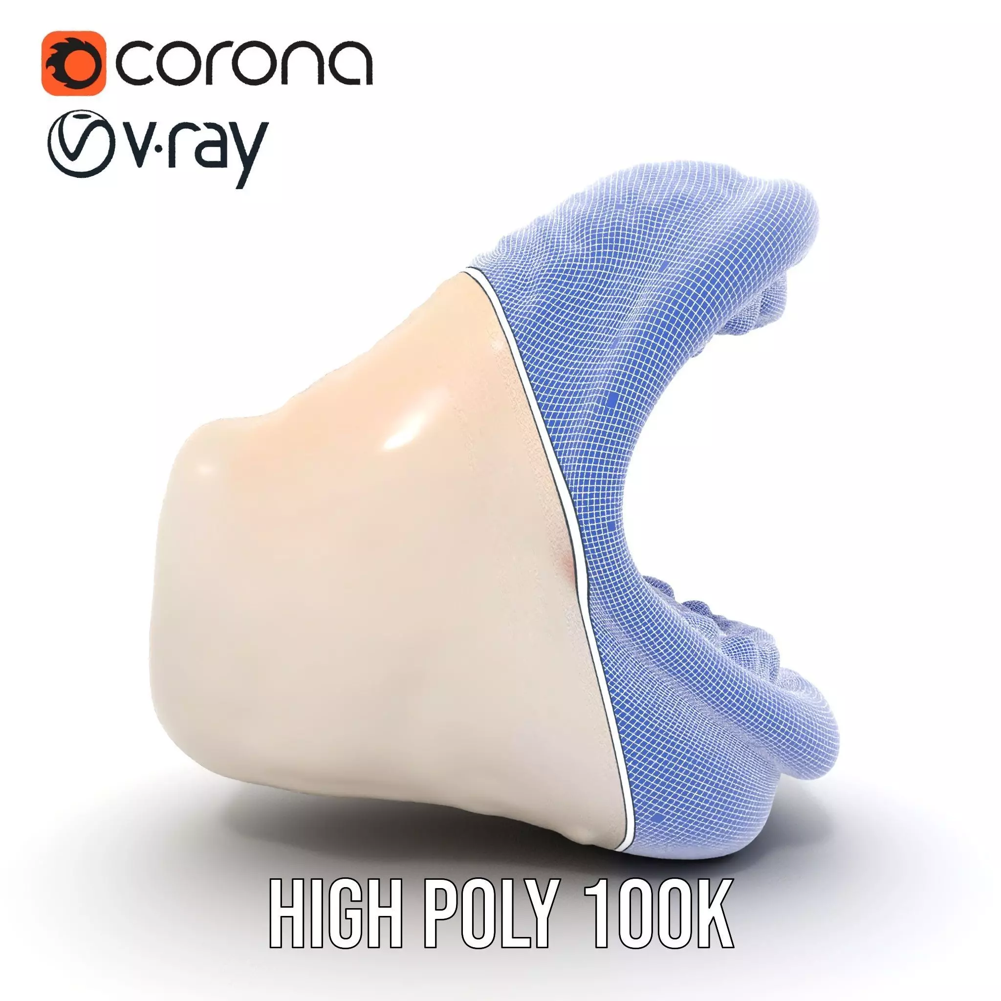 Open Mouth Expression model pack Low-poly 3D model_32