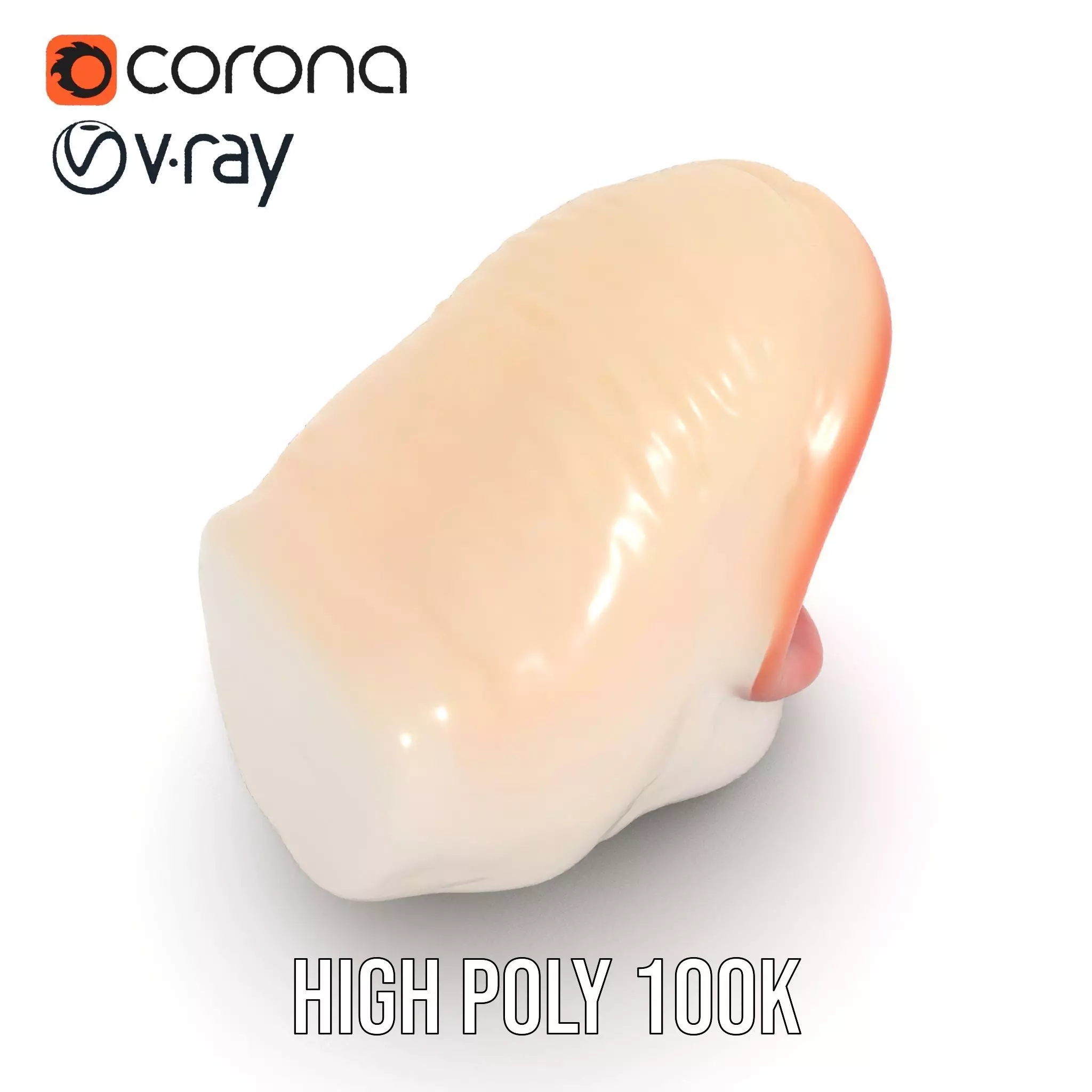 Open Mouth Expression model pack Low-poly 3D model_20