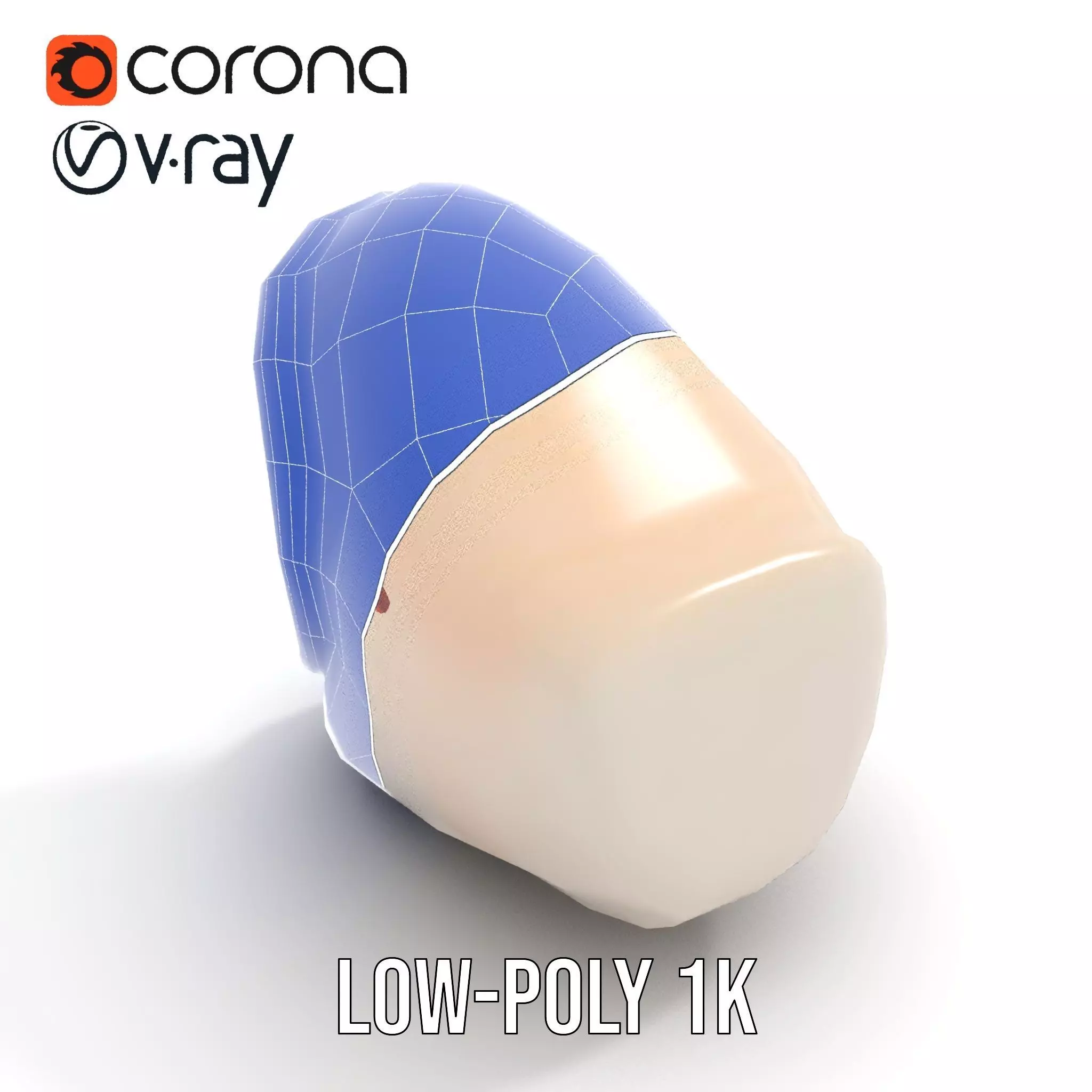 Open Mouth Expression model pack Low-poly 3D model_31