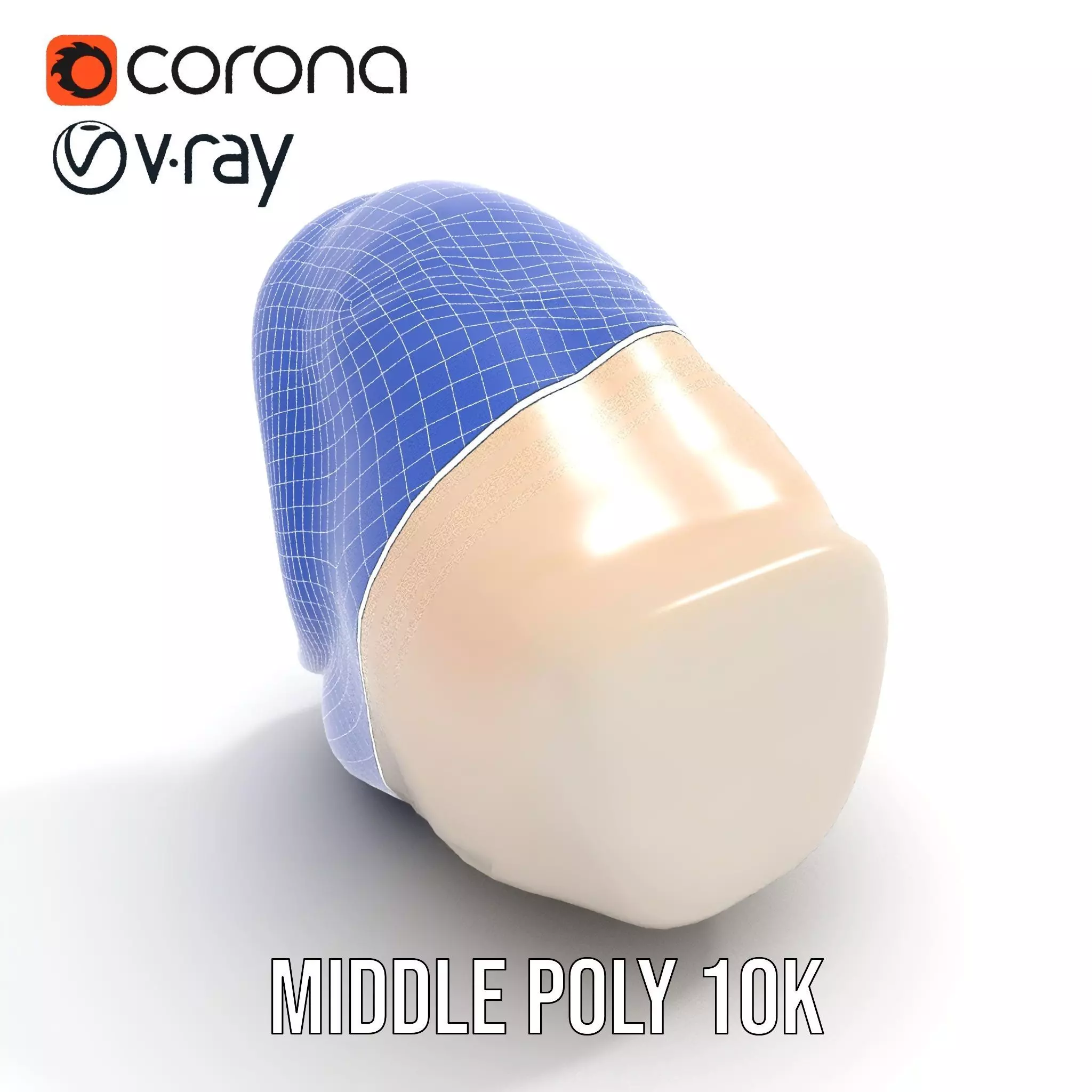 Open Mouth Expression model pack Low-poly 3D model_15