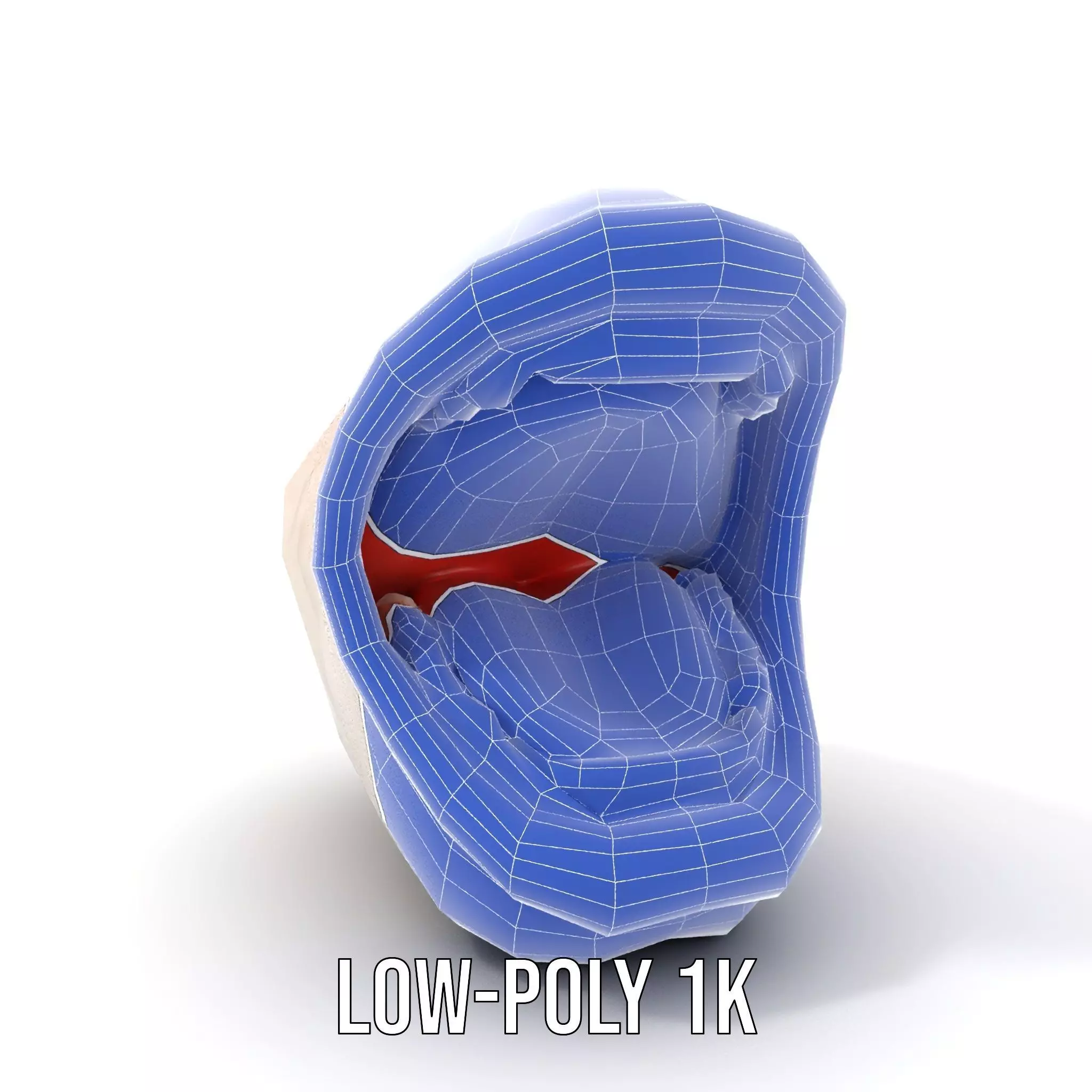 Open Mouth Expression model pack Low-poly 3D model_9