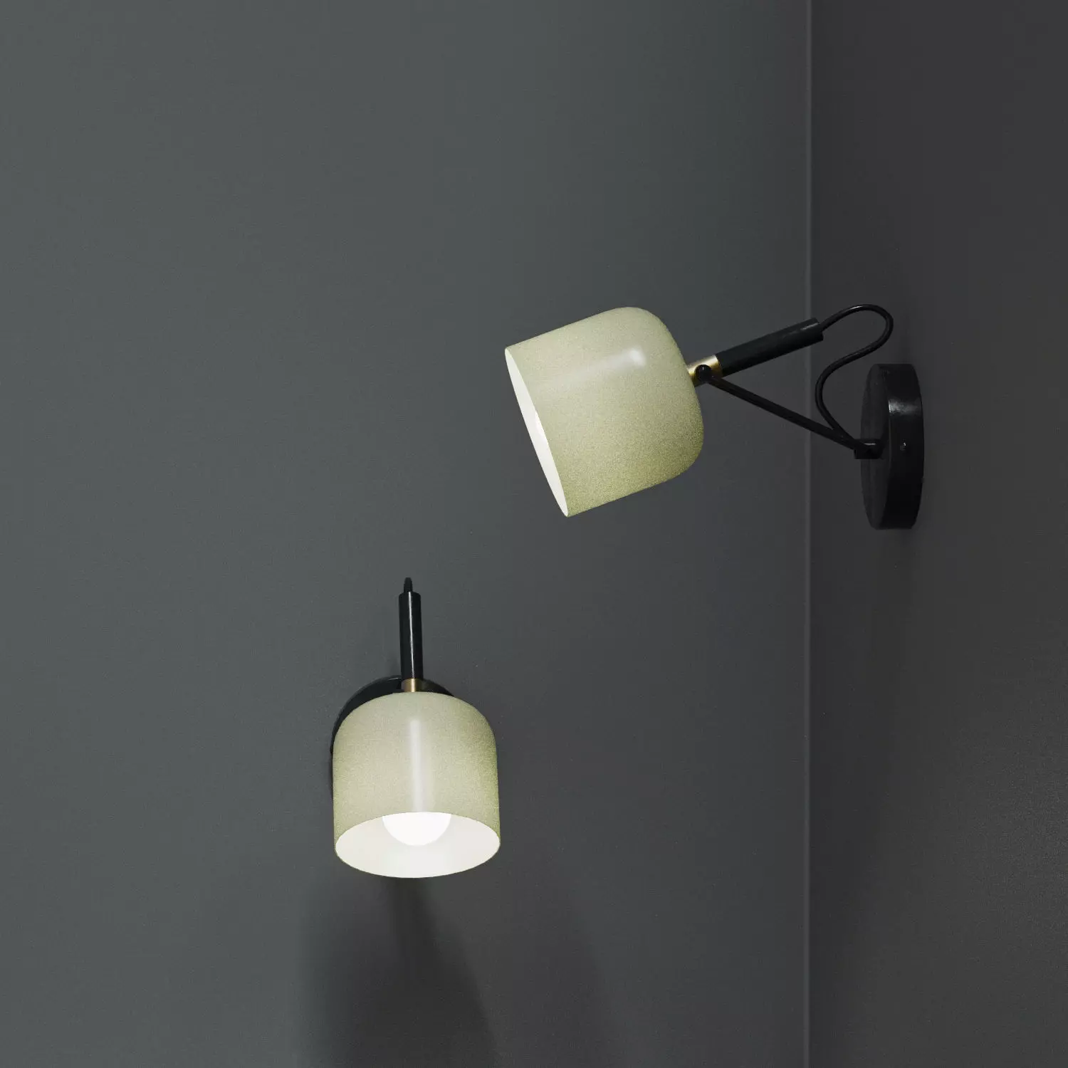 Wall sconces 3 colors 2 positions 3D model_5