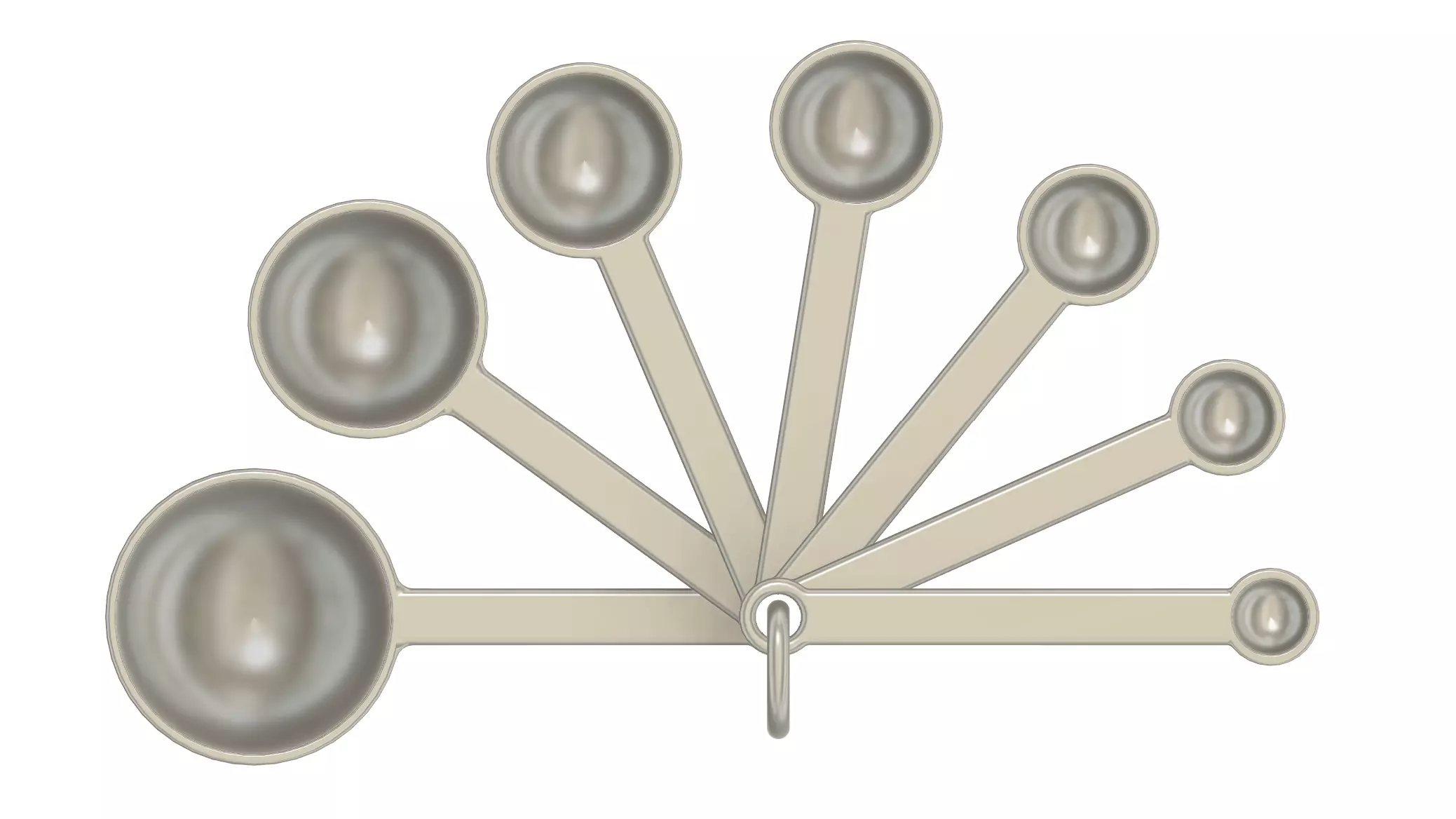 Kitchen Measuring Spoons Free 3D print model_4