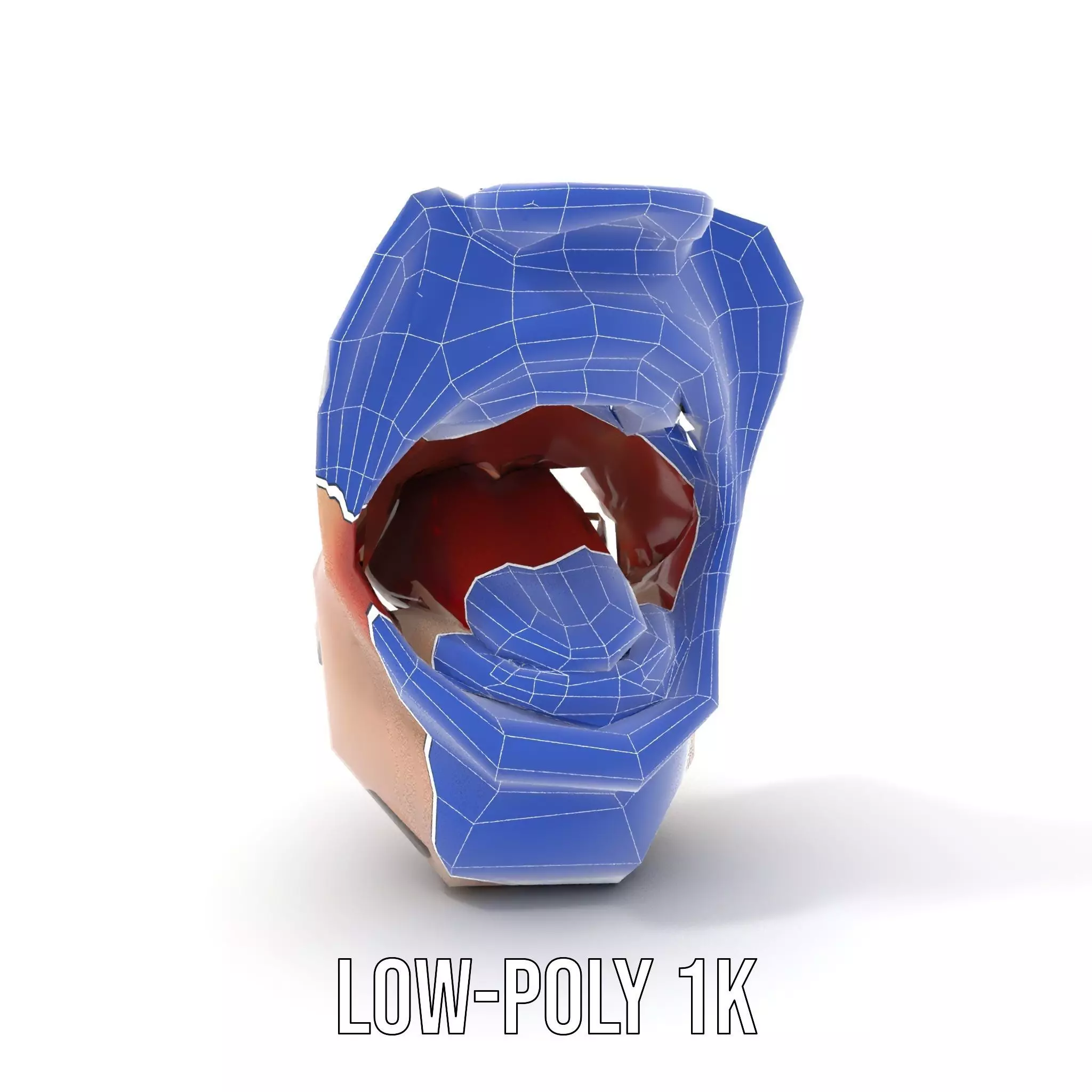 Realistic Human Mouth model pack Low-poly 3D model_17