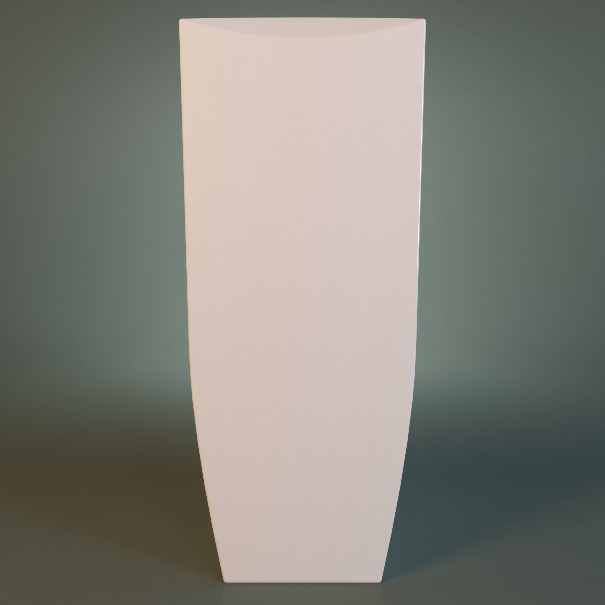 White Acrylic Toilet Bowl 3D model_22