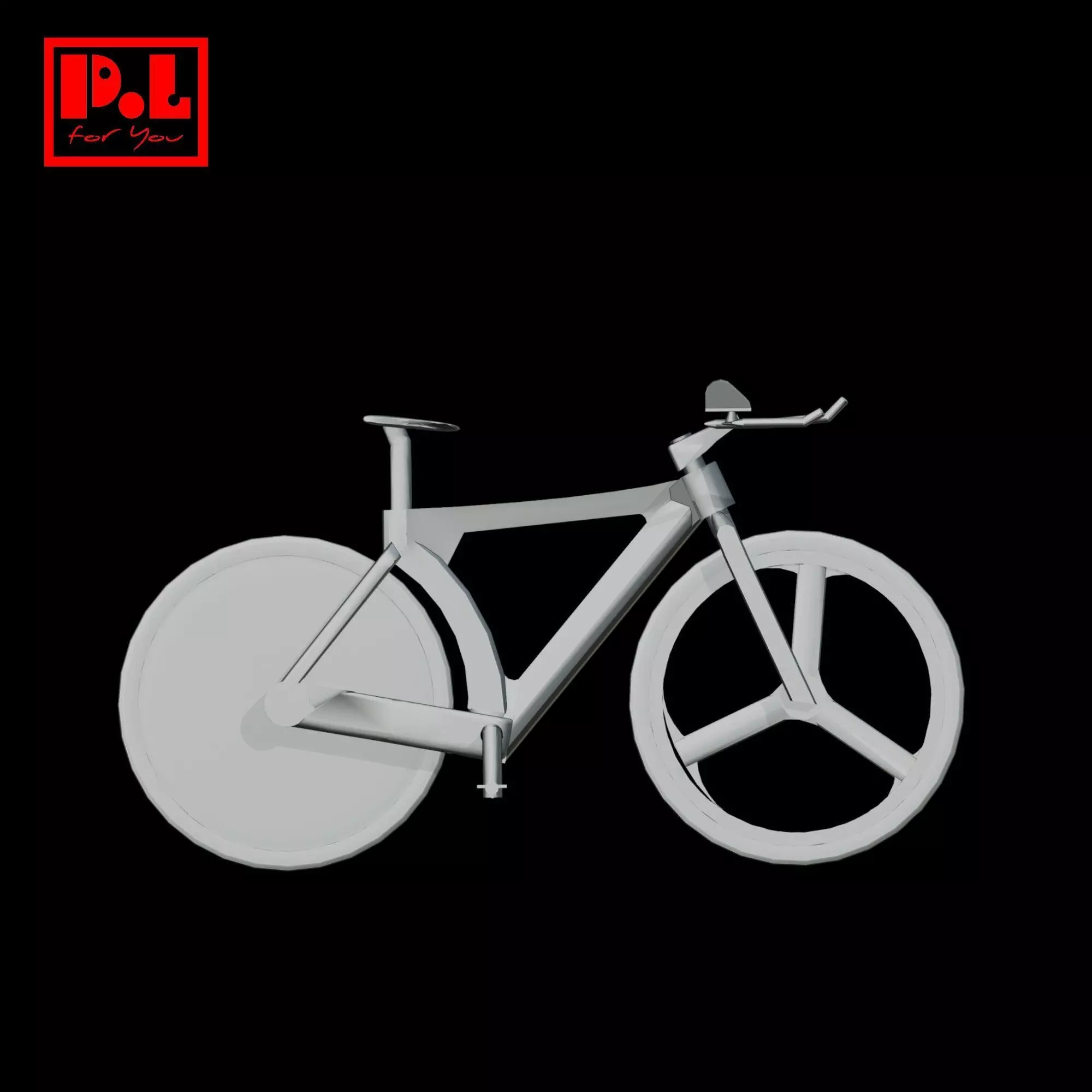 Track bike 3D print model