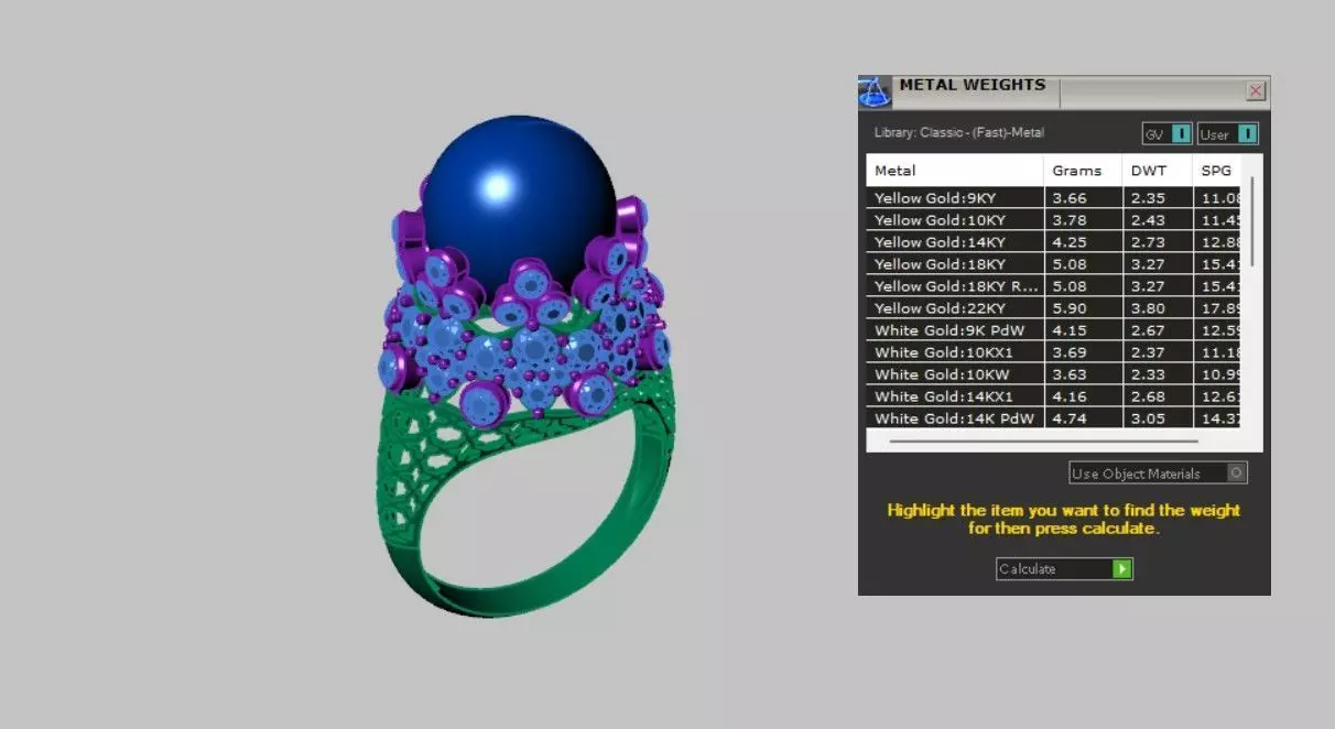 Women Pearl Rings 3D print model_4