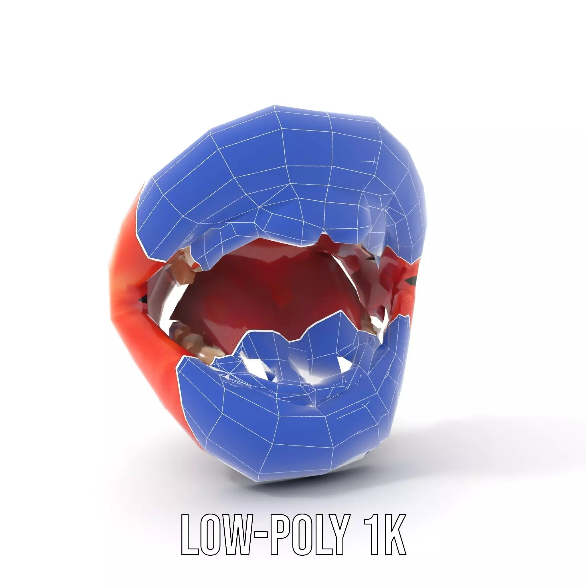 Realistic Human Mouth model pack Low-poly 3D model_16