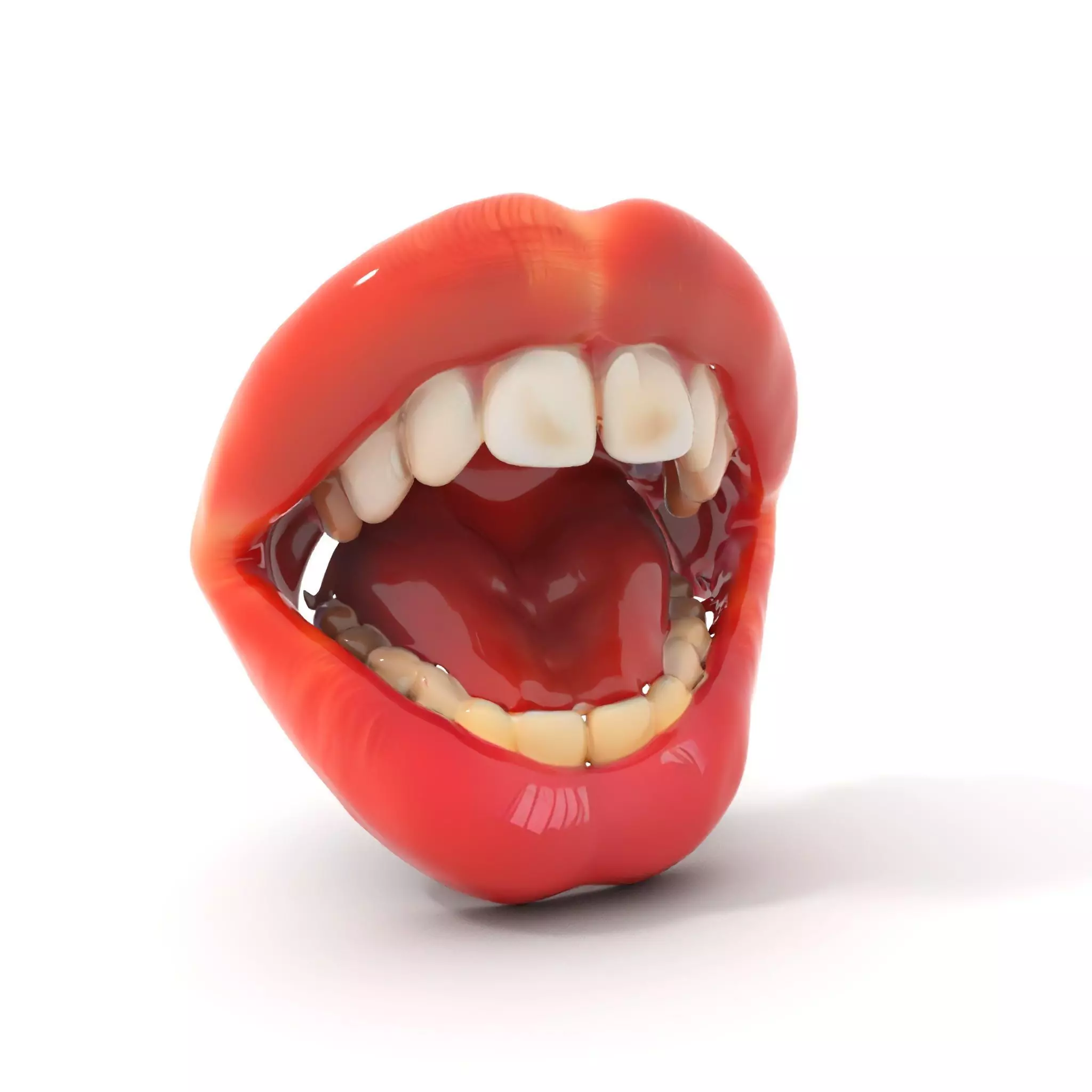 Realistic Human Mouth model pack Low-poly 3D model_0
