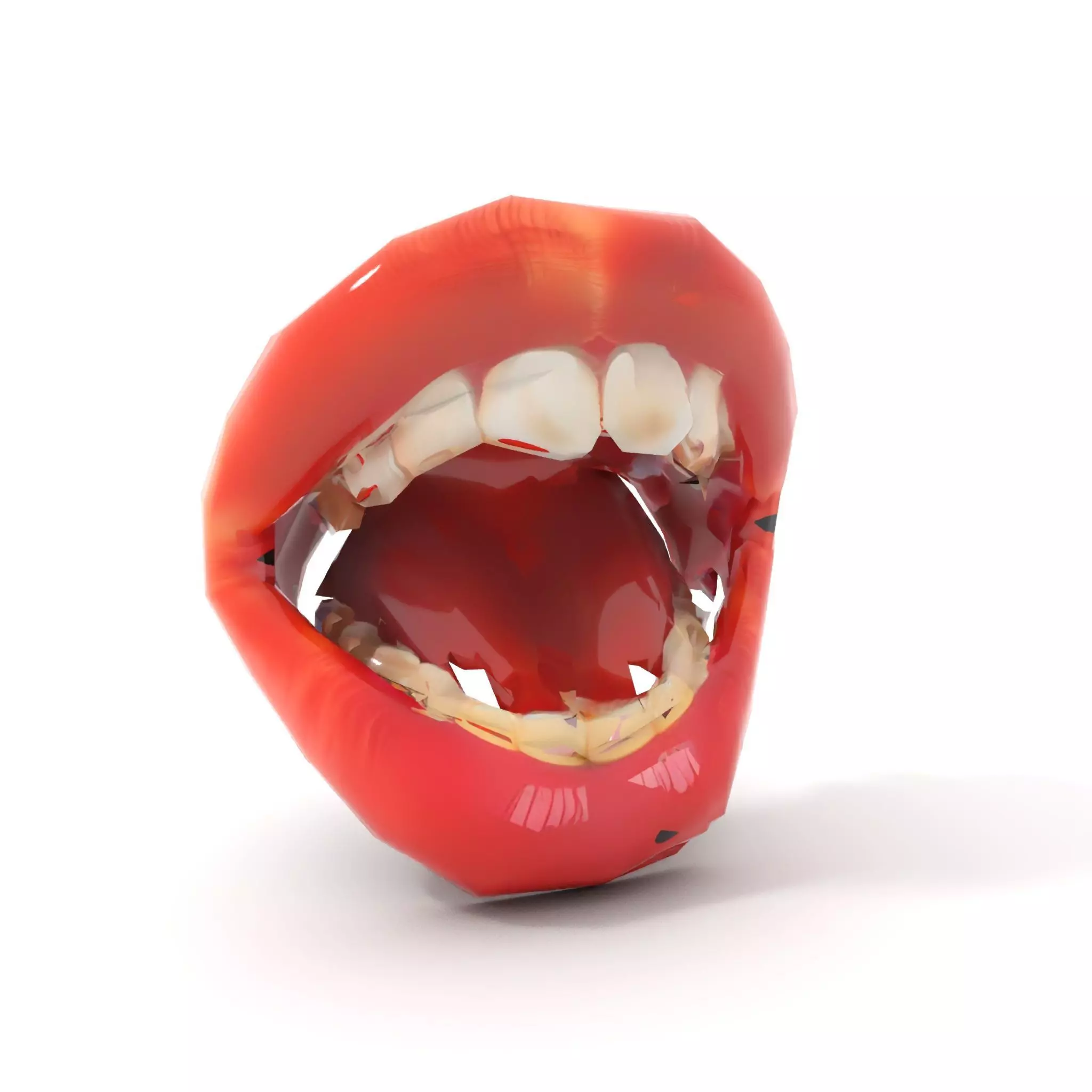 Realistic Human Mouth model pack Low-poly 3D model_12