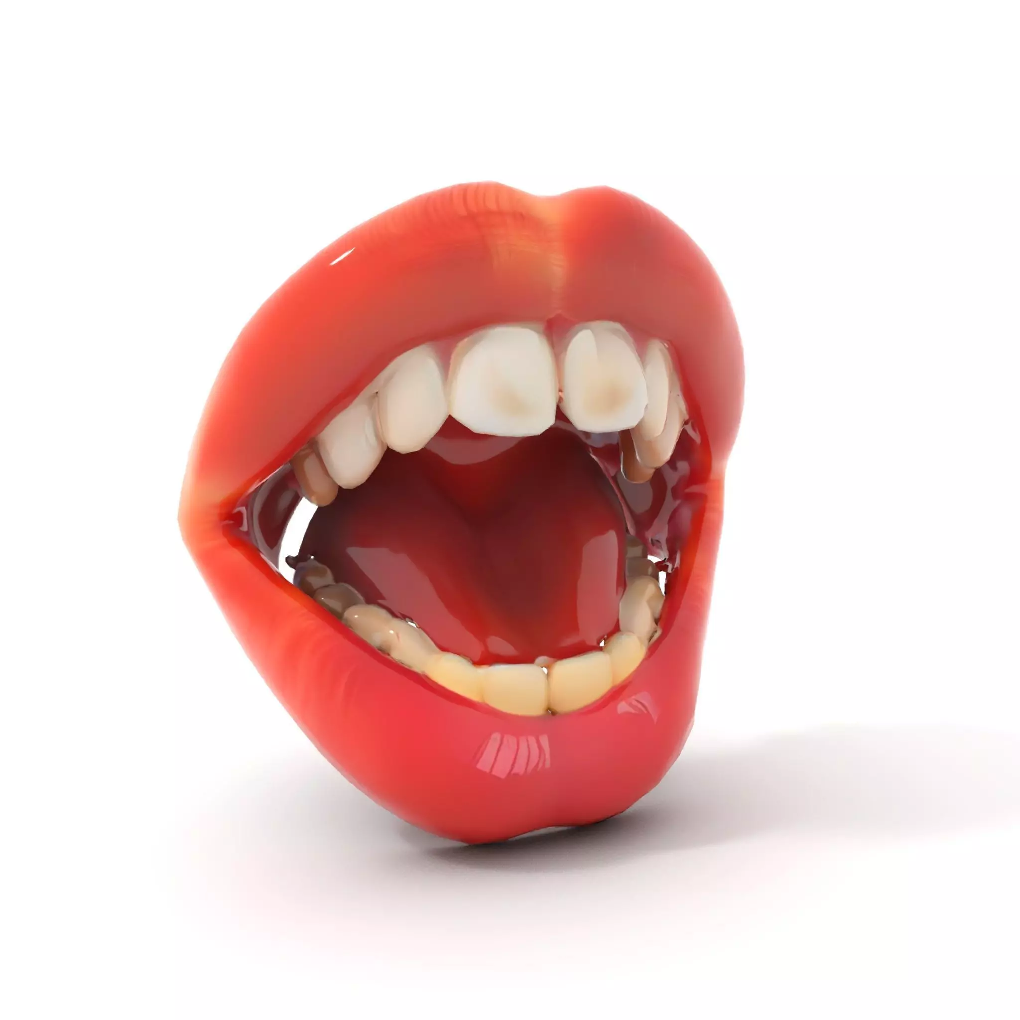 Realistic Human Mouth model pack Low-poly 3D model_5