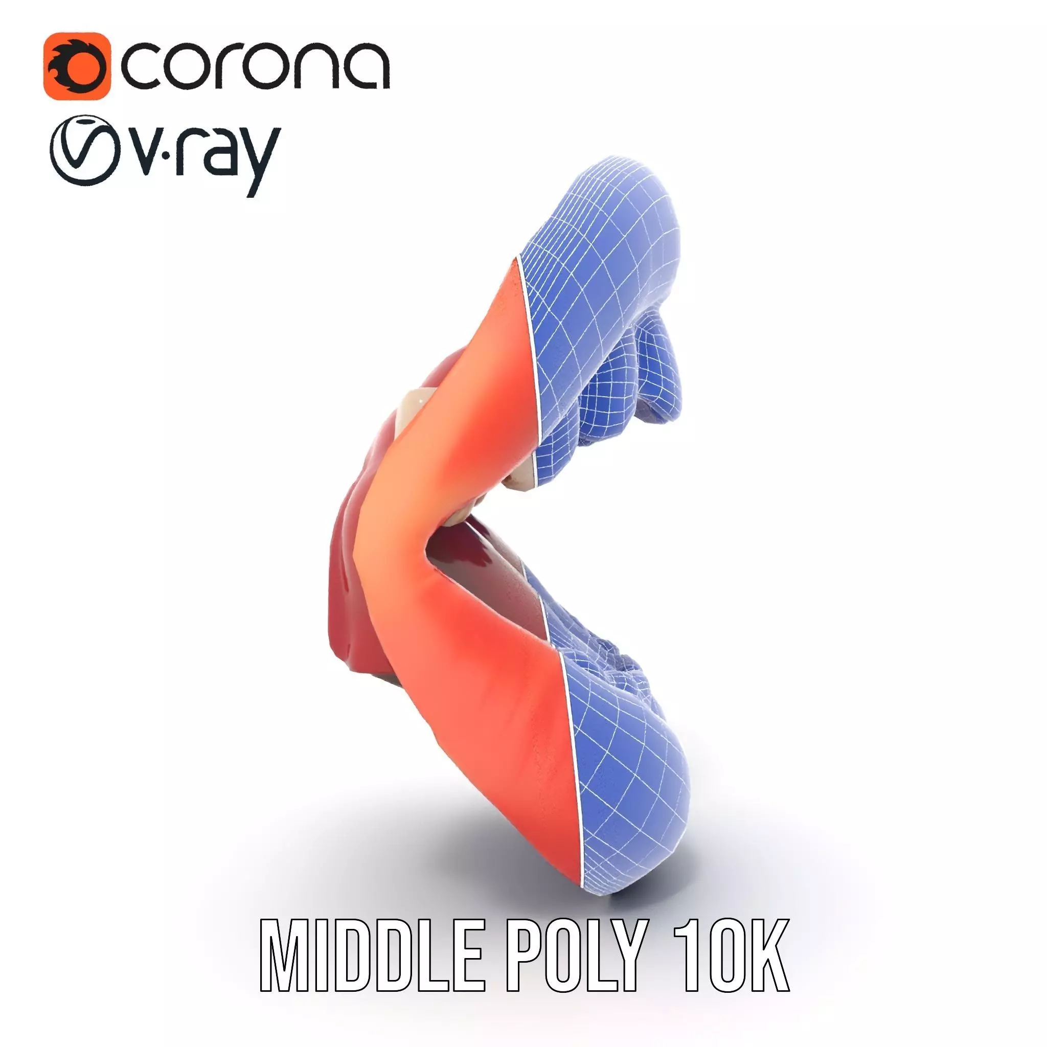 Realistic Human Mouth model pack Low-poly 3D model_29