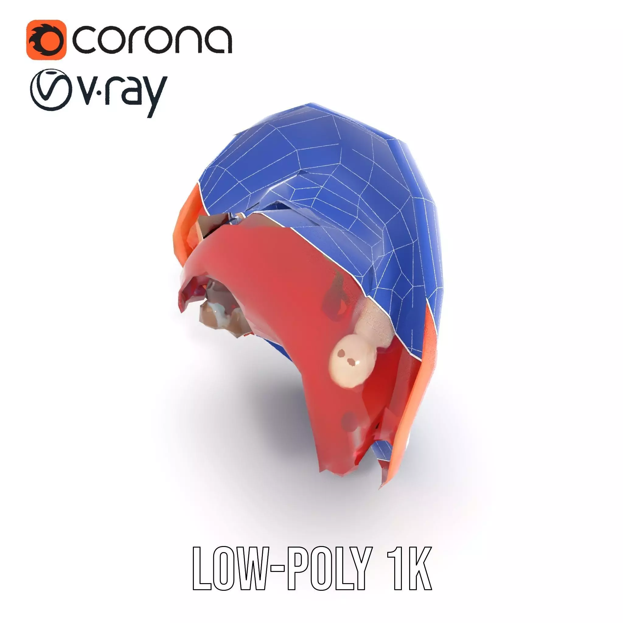 Realistic Human Mouth model pack Low-poly 3D model_27