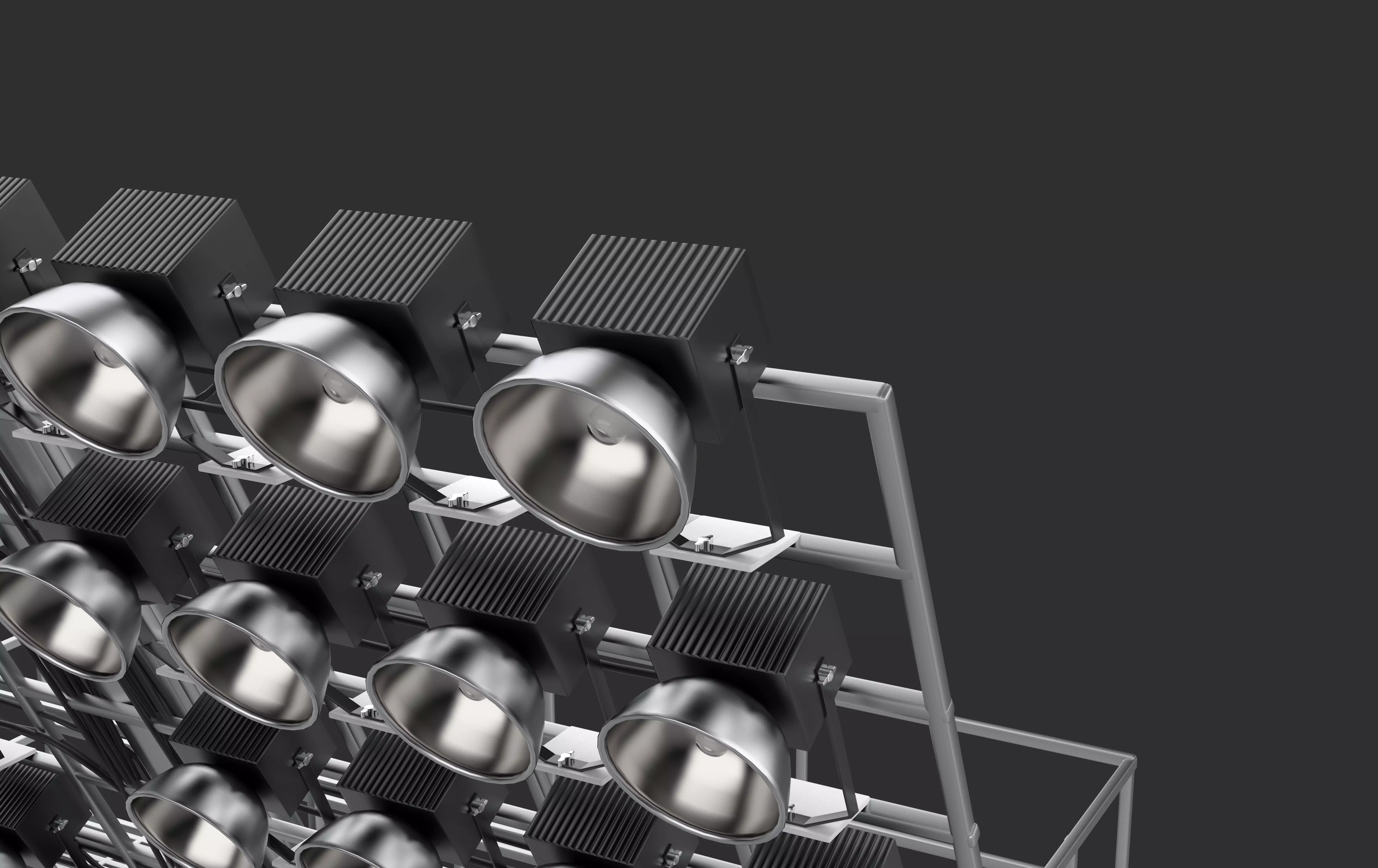 Stadium lighting 3D model_18