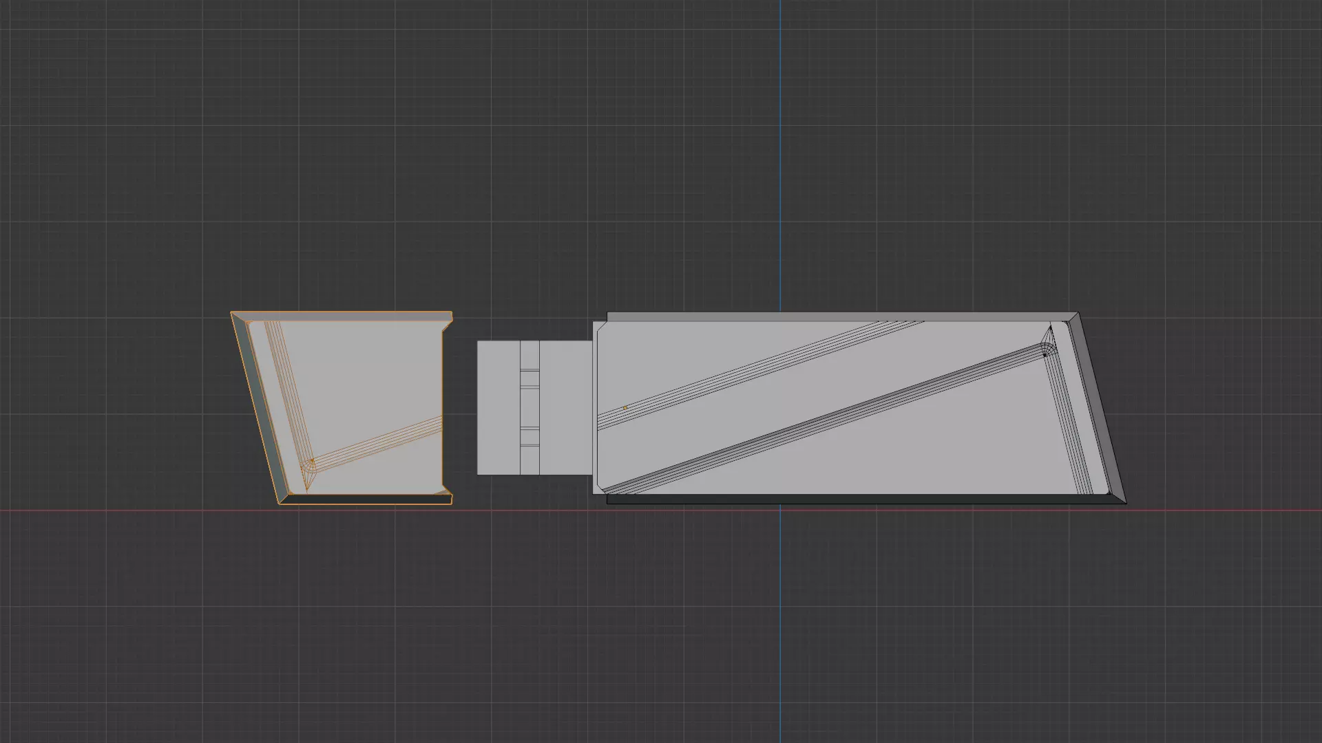 USB Flash Drive Low-poly 3D model_5