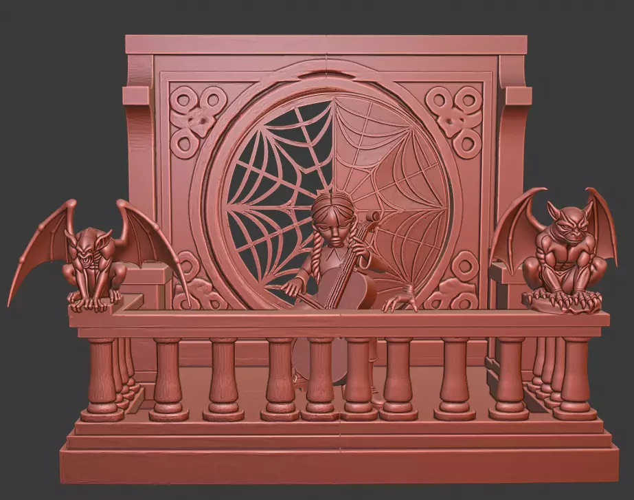 Wednesday Addams 3D print model_3