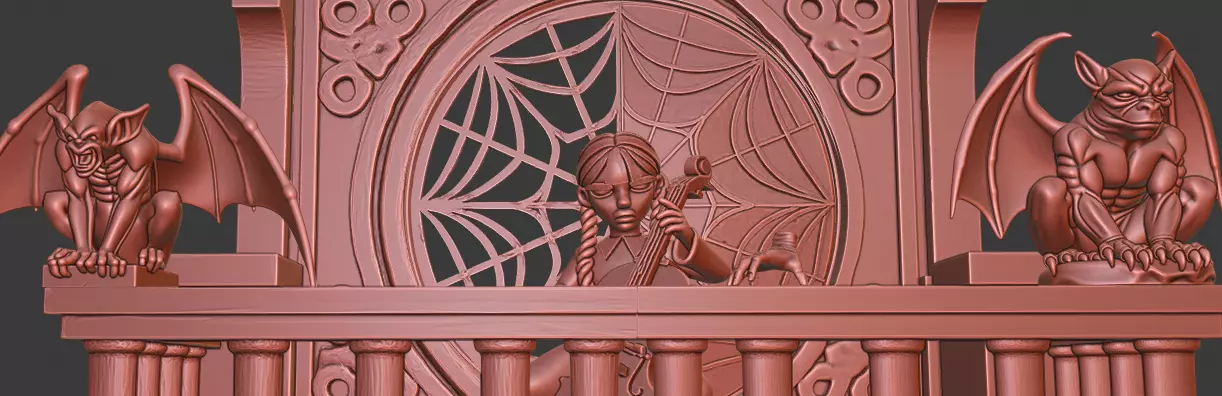 Wednesday Addams 3D print model_17