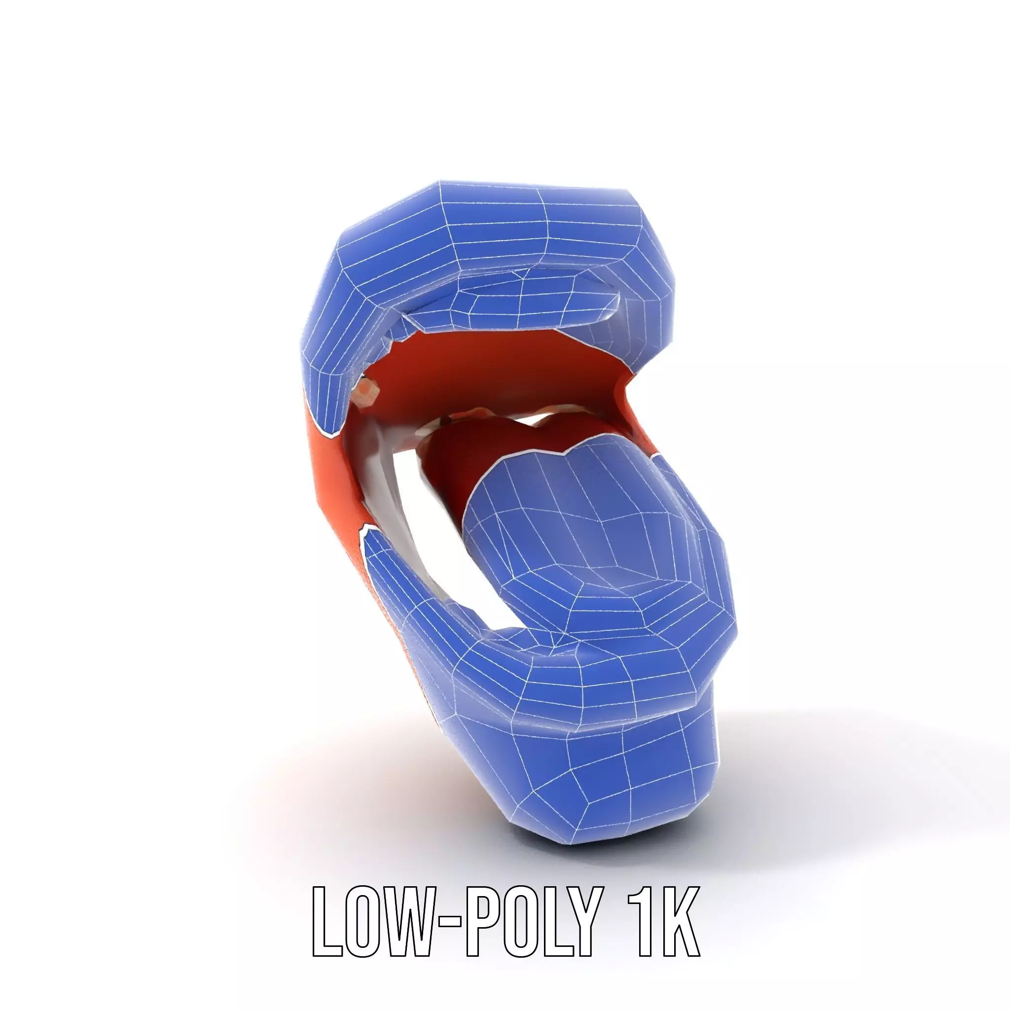 Realistic Human Mouth model pack Low-poly 3D model_28