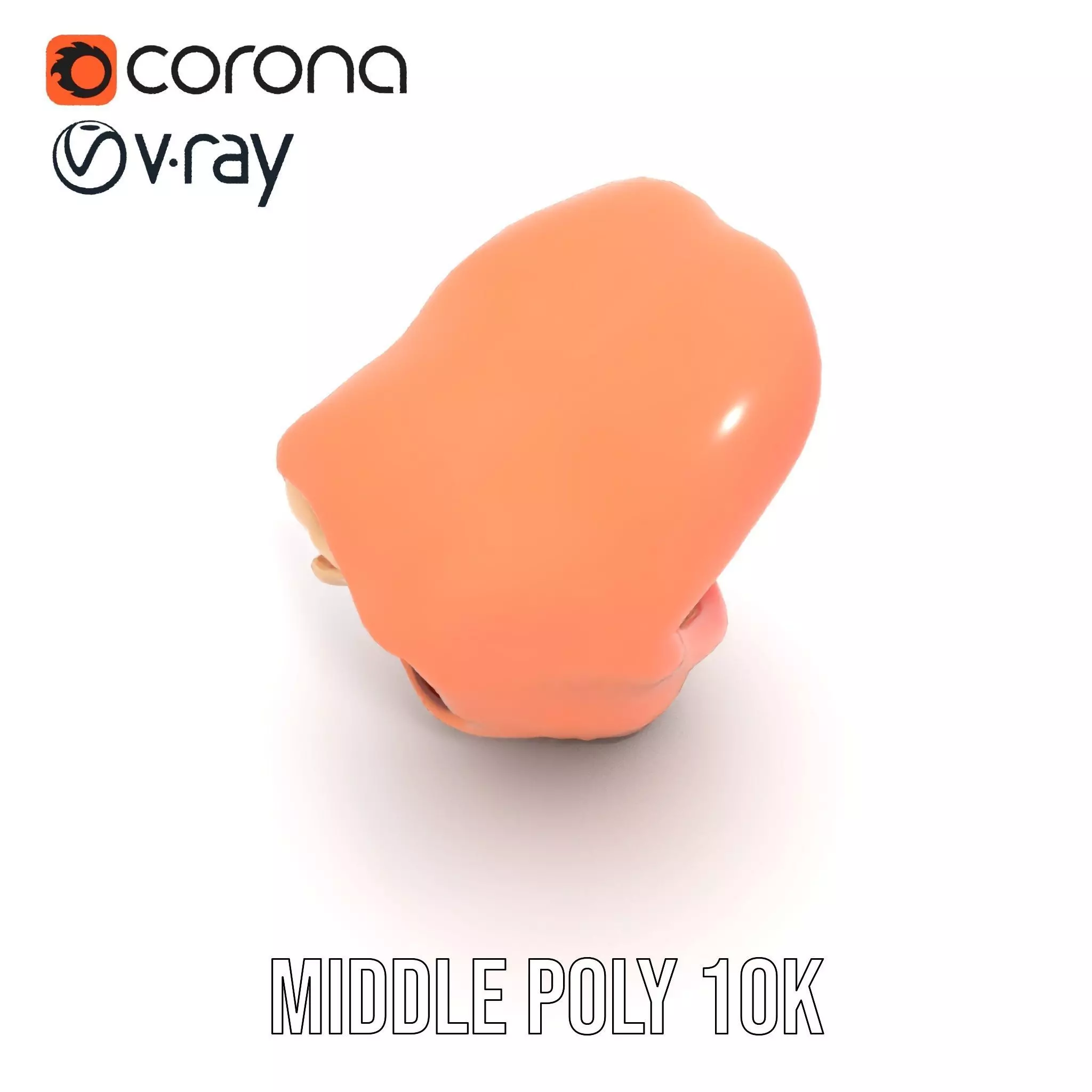 Realistic Human Mouth model pack Low-poly 3D model_15