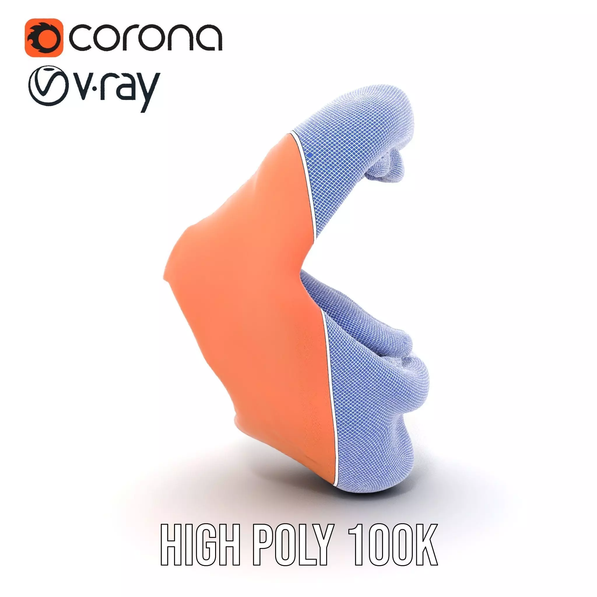 Realistic Human Mouth model pack Low-poly 3D model_34