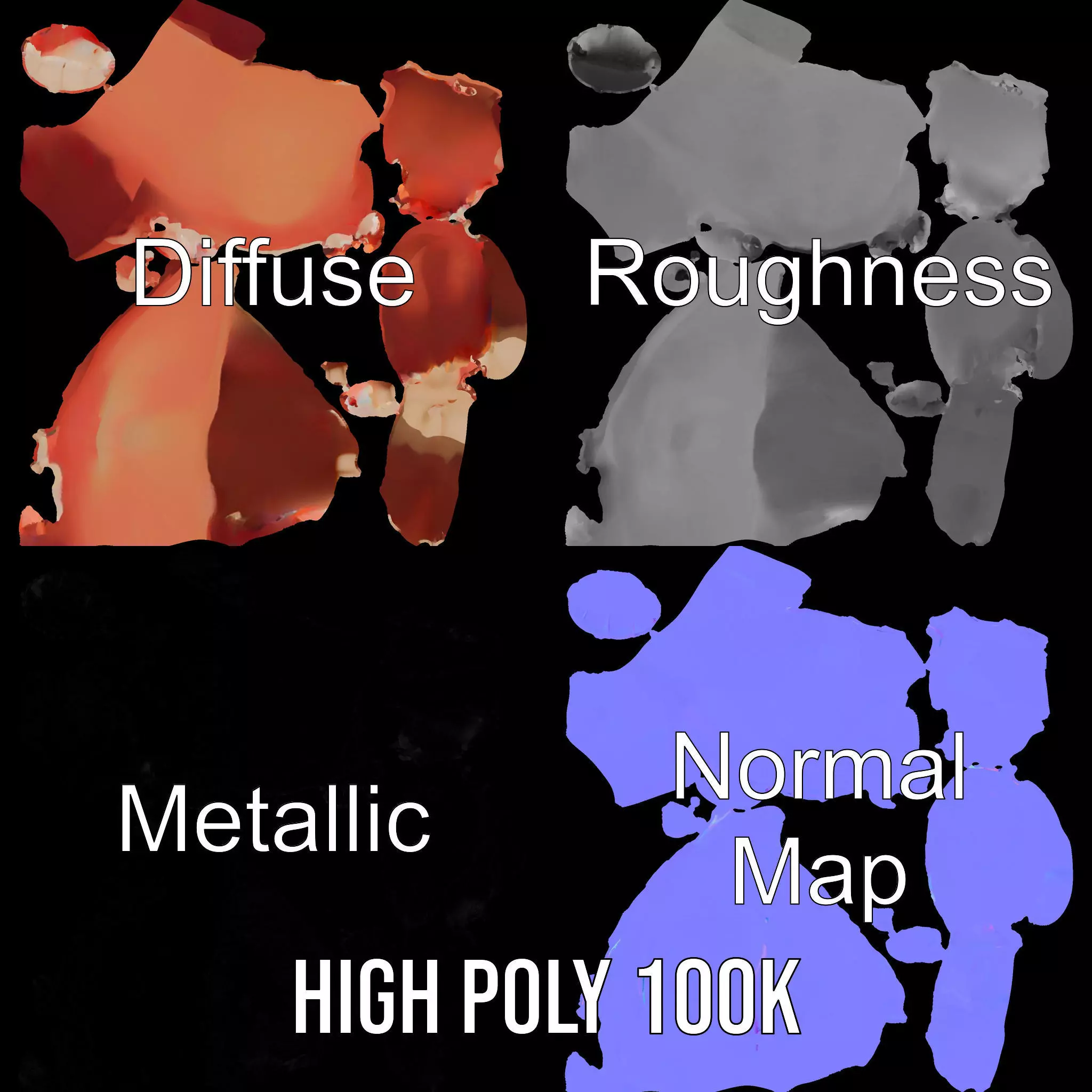 Realistic Human Mouth model pack Low-poly 3D model_3