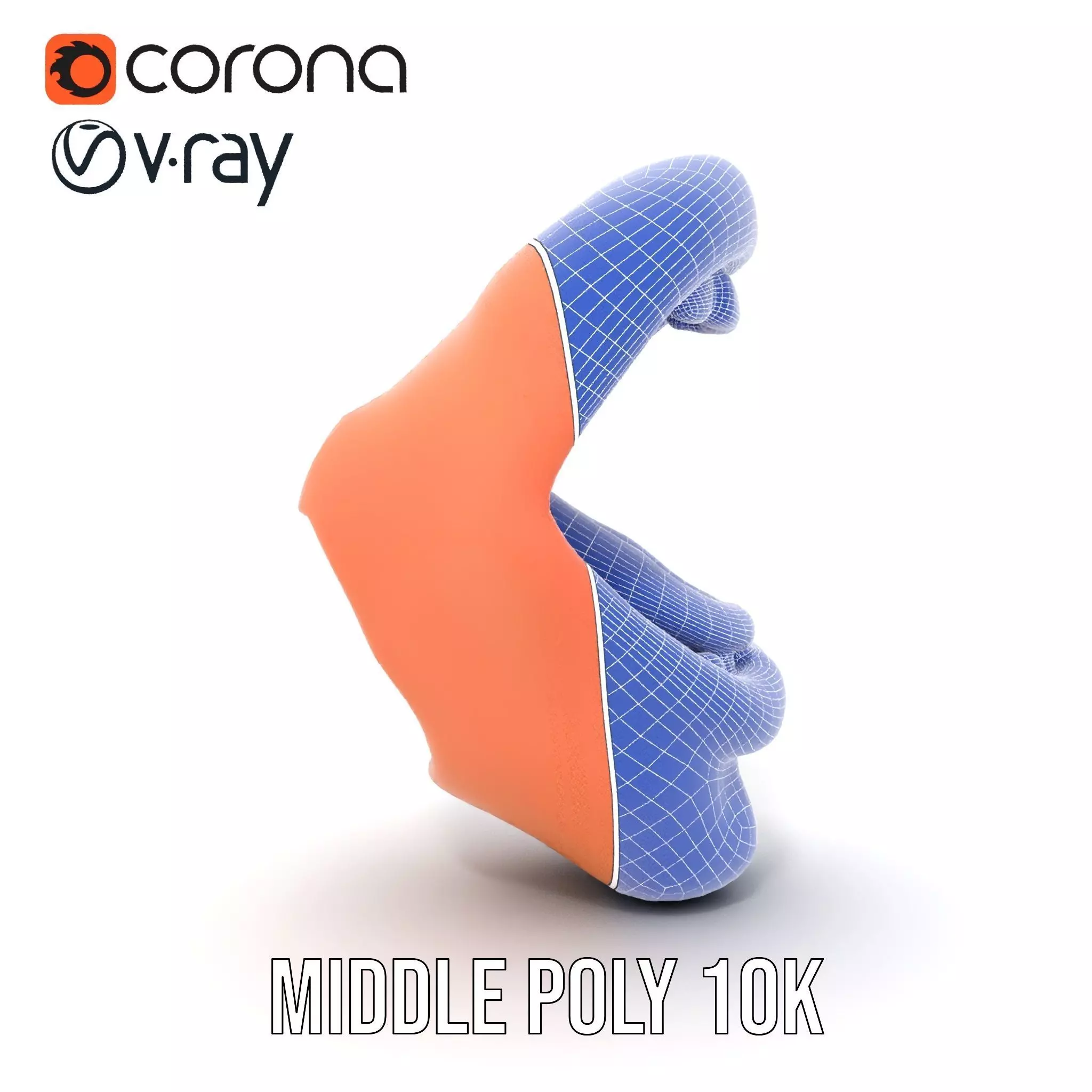 Realistic Human Mouth model pack Low-poly 3D model_24