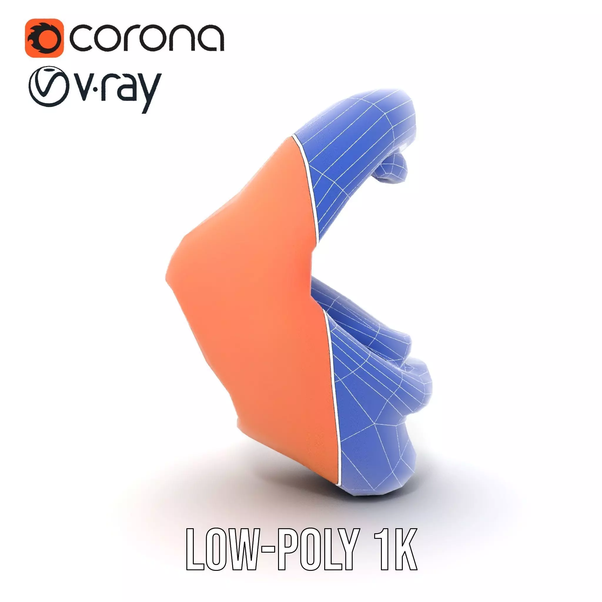 Realistic Human Mouth model pack Low-poly 3D model_25