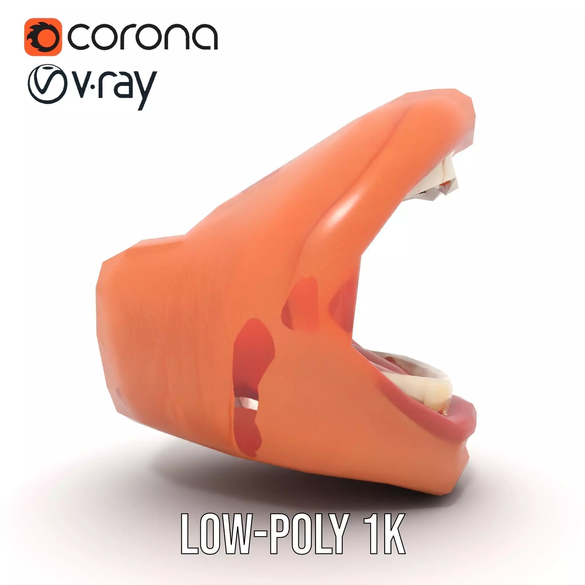 Realistic Human Mouth model pack Low-poly 3D model_7