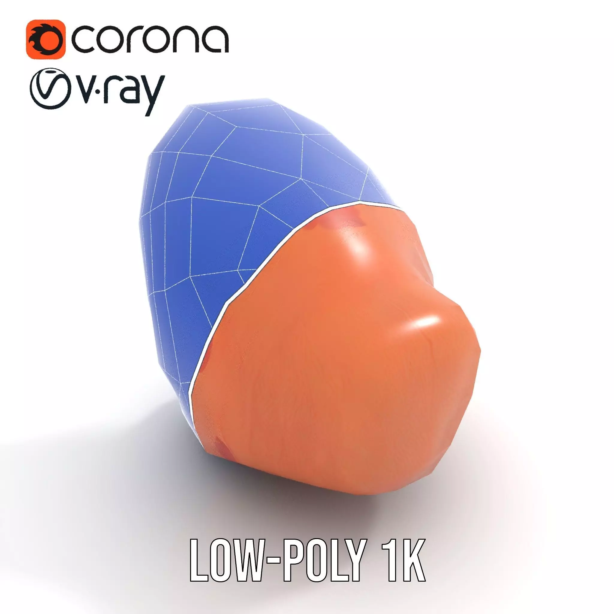 Realistic Human Mouth model pack Low-poly 3D model_30