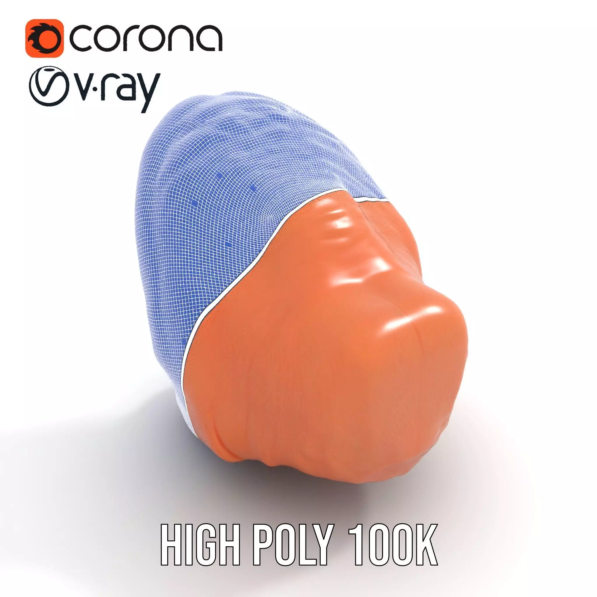 Realistic Human Mouth model pack Low-poly 3D model_34