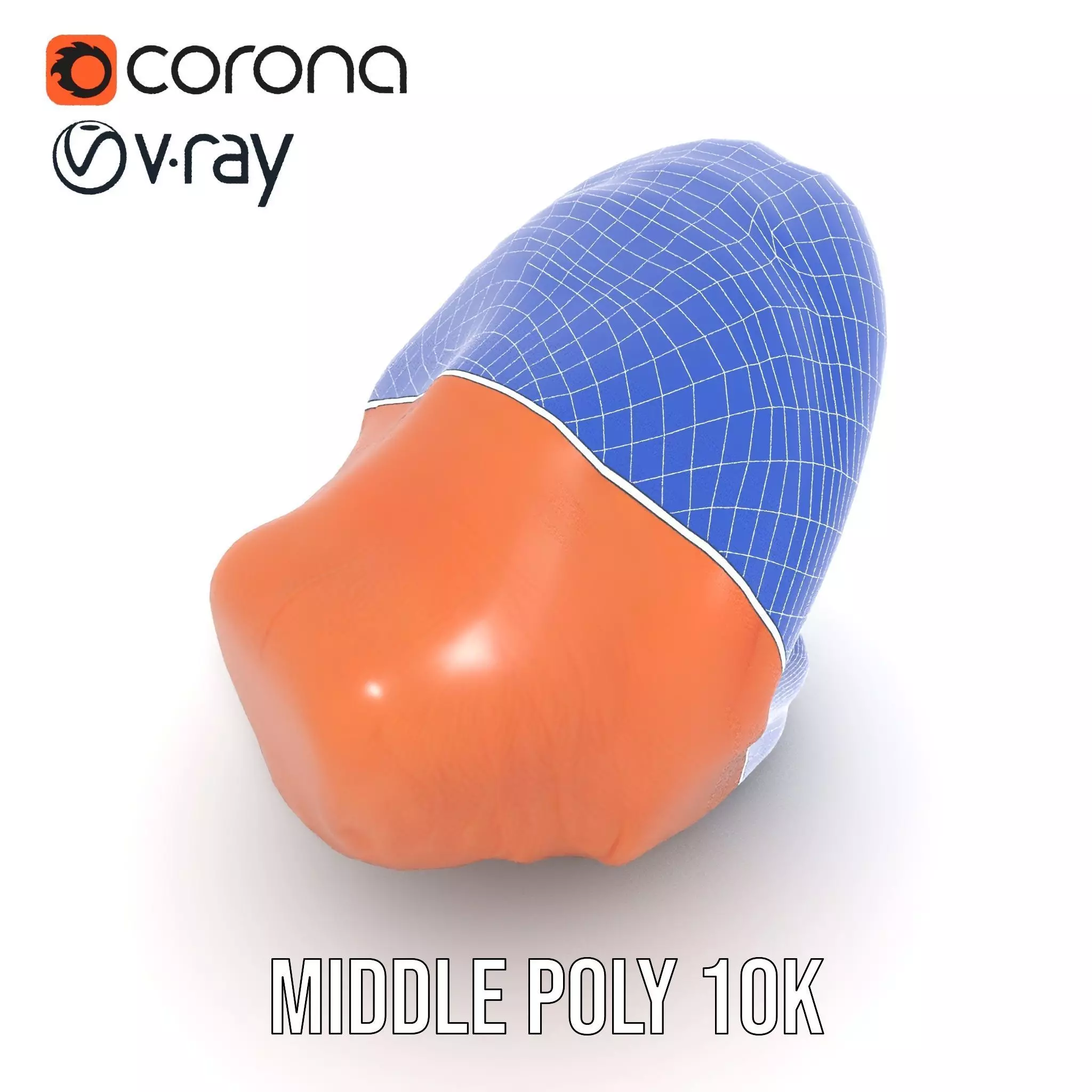 Realistic Human Mouth model pack Low-poly 3D model_19