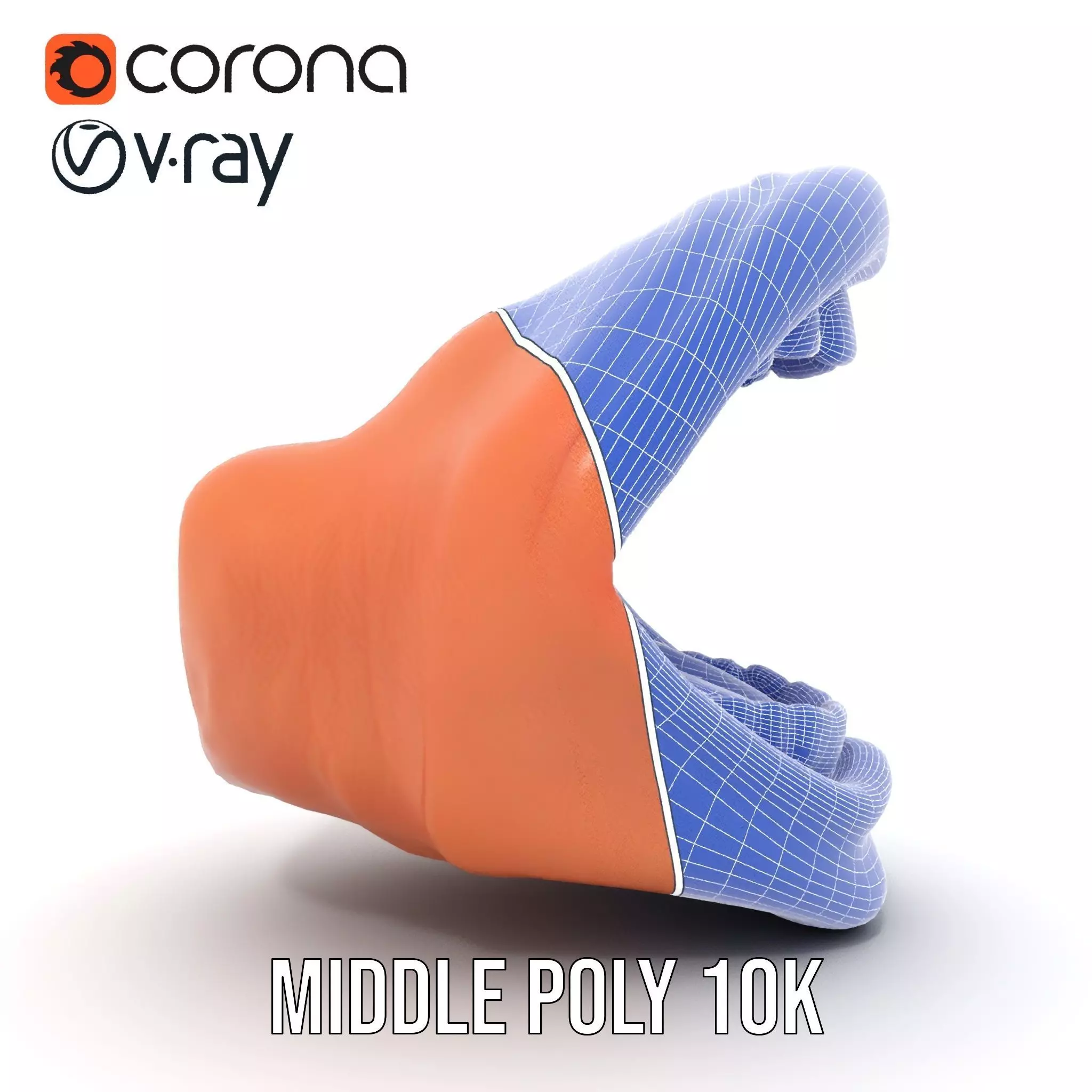 Realistic Human Mouth model pack Low-poly 3D model_29