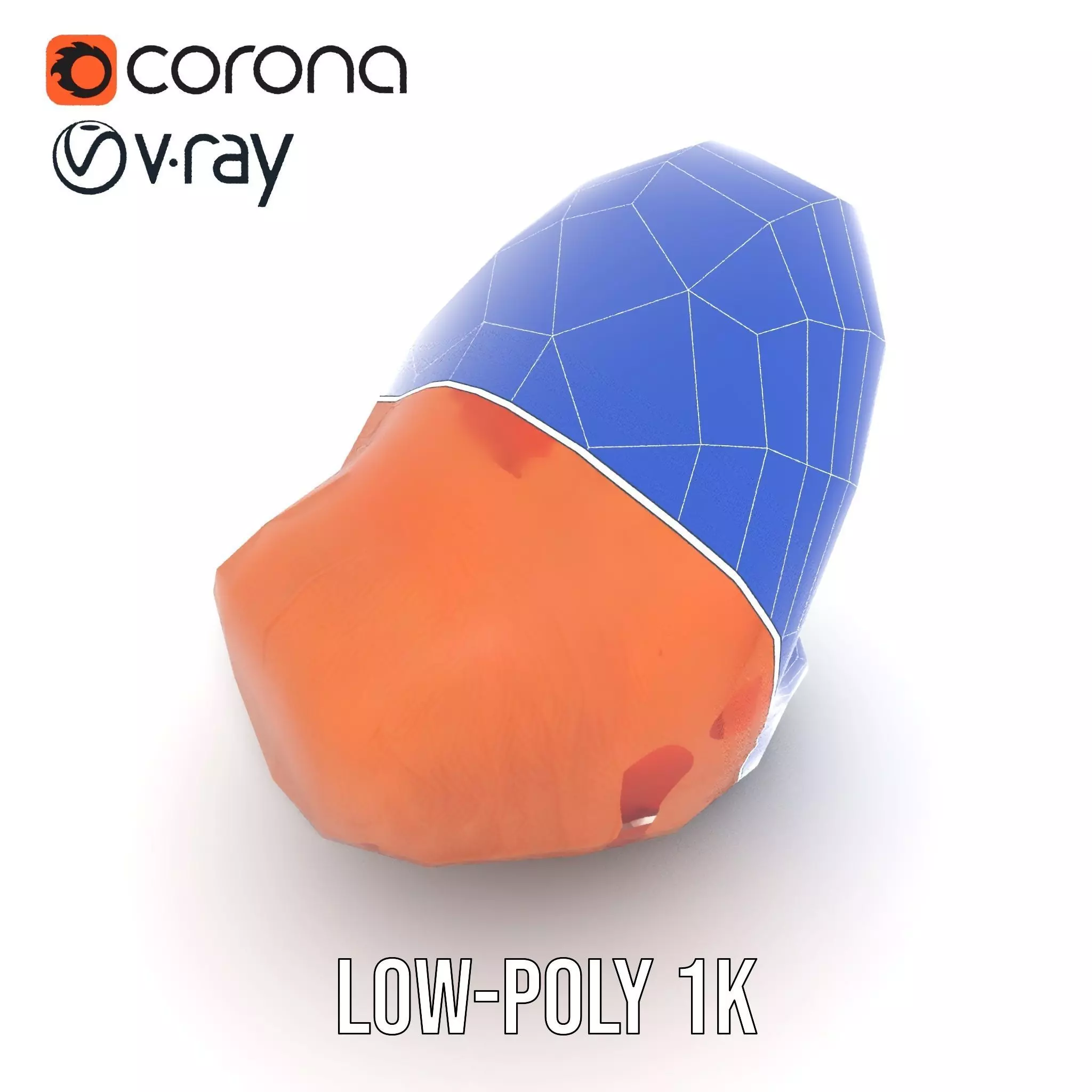 Realistic Human Mouth model pack Low-poly 3D model_20