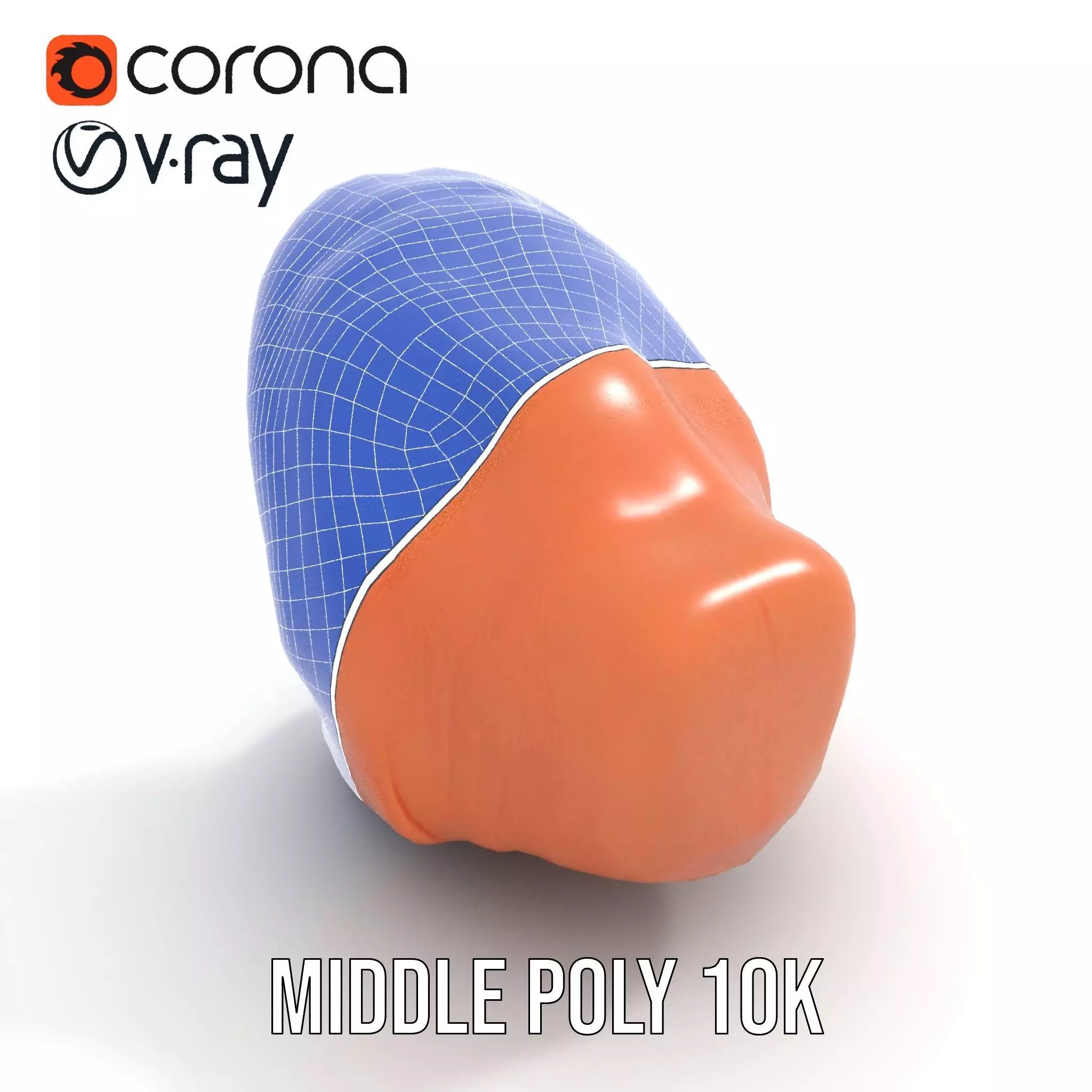 Realistic Human Mouth model pack Low-poly 3D model_24