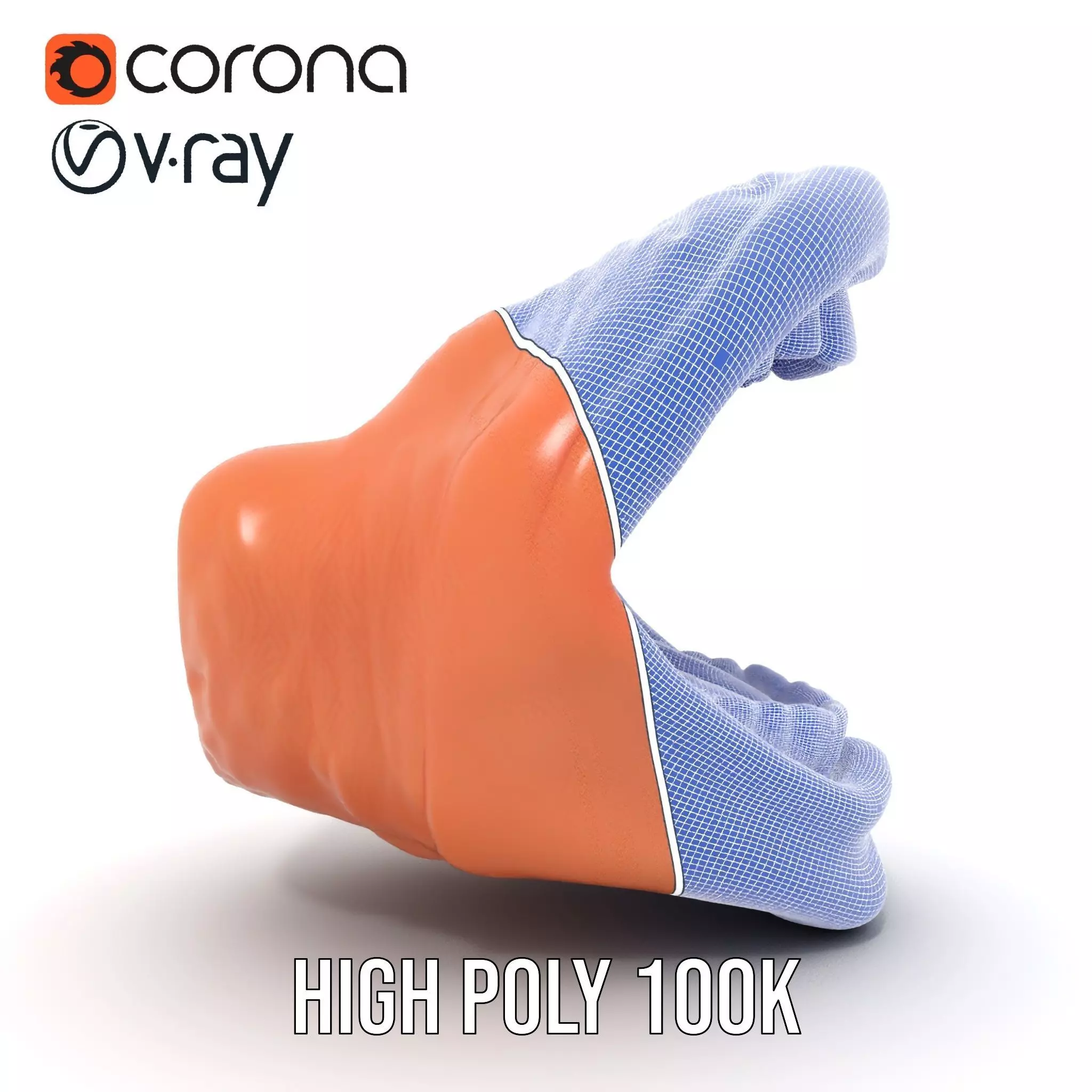 Realistic Human Mouth model pack Low-poly 3D model_32