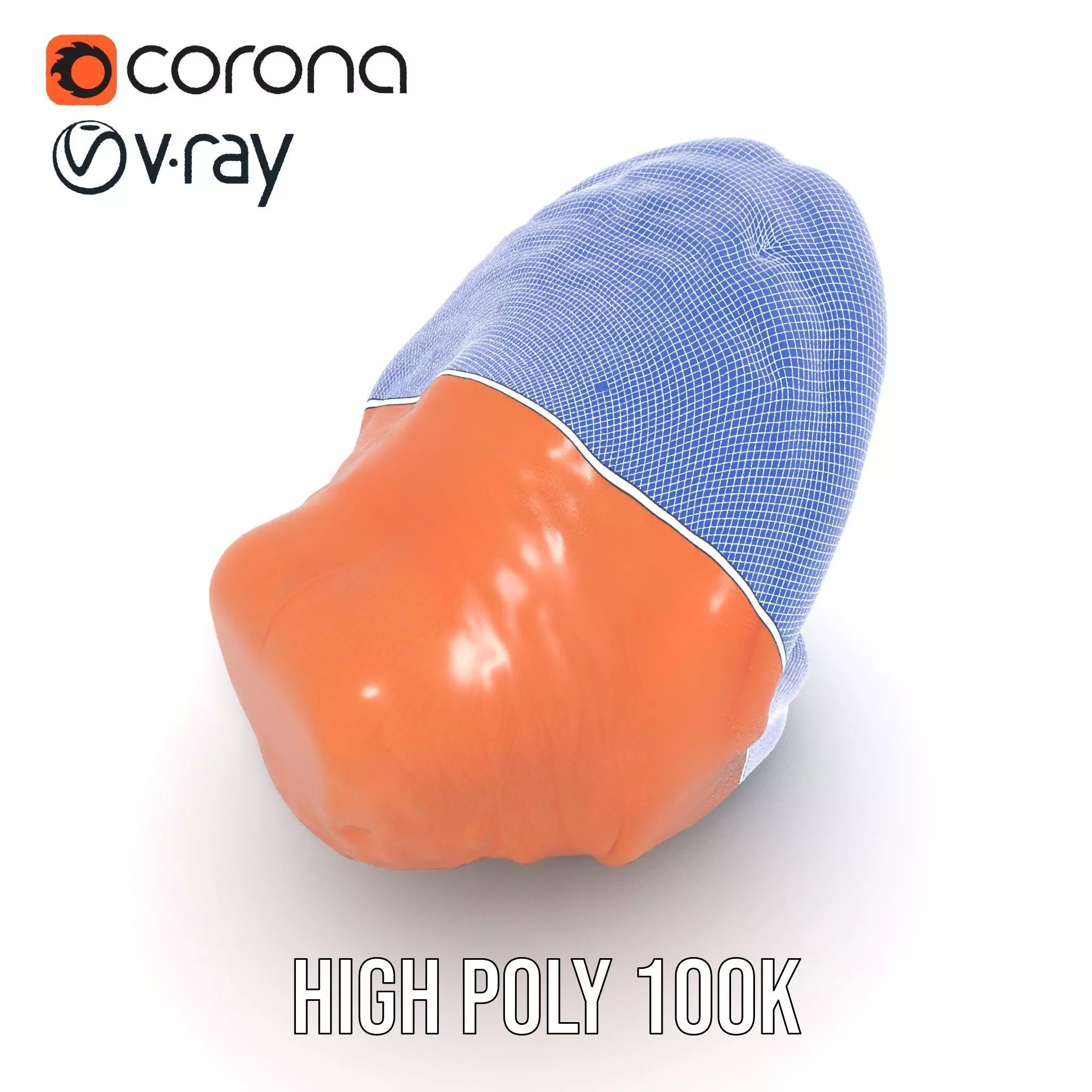 Realistic Human Mouth model pack Low-poly 3D model_31