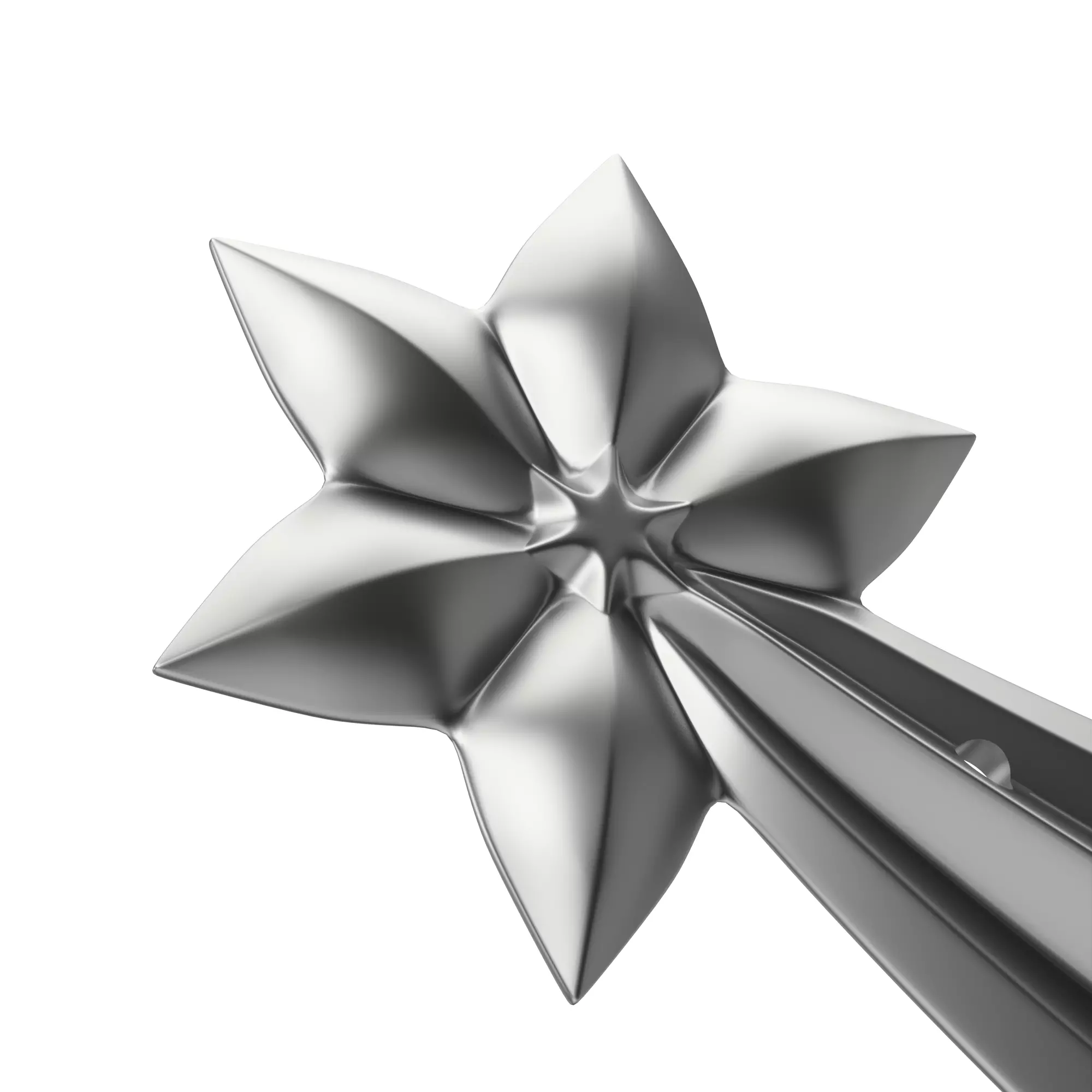 Shooting Star Christmas Ornament STL - Print in Place 3D print model_5