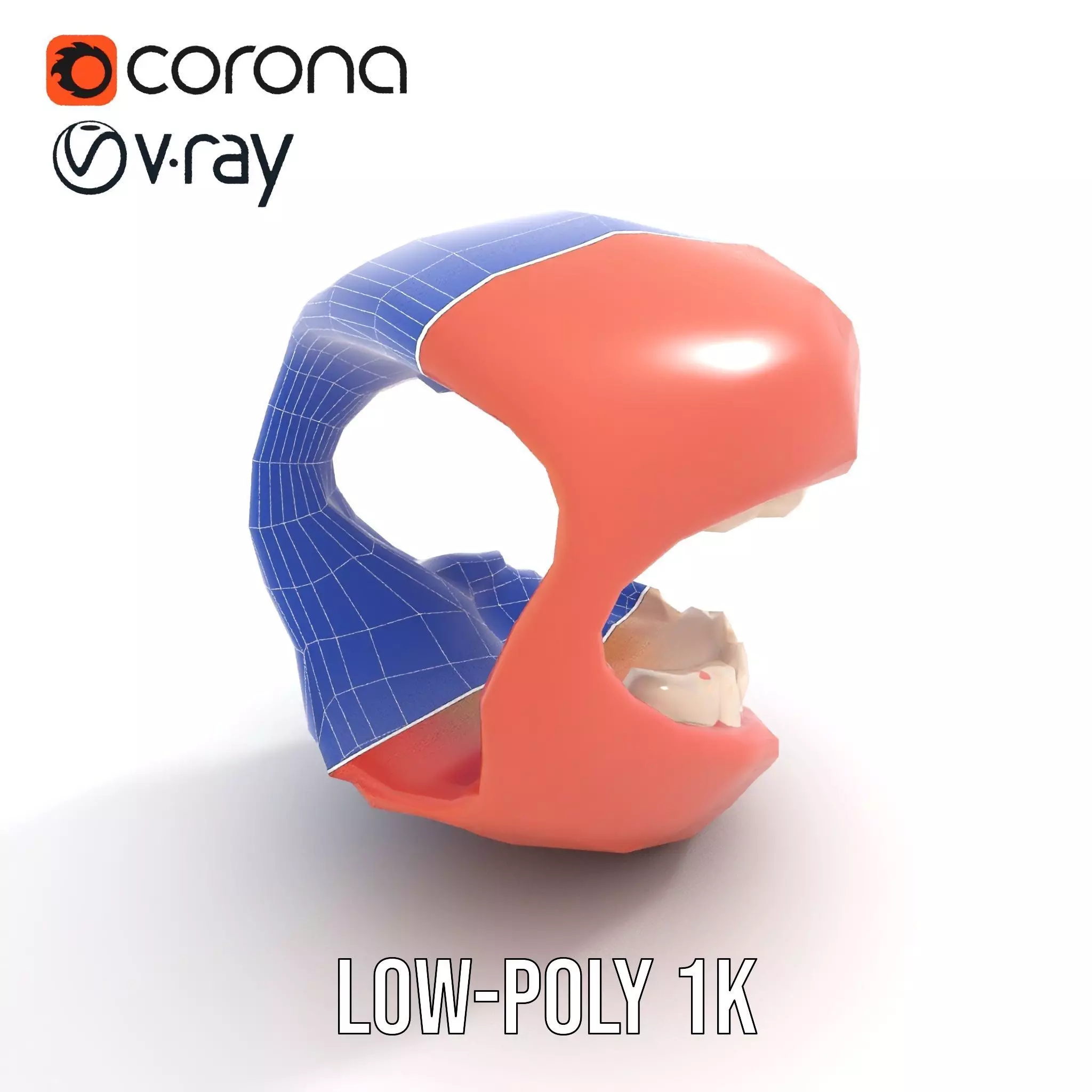 Realistic Teeth and Gums model pack Low-poly 3D model_7