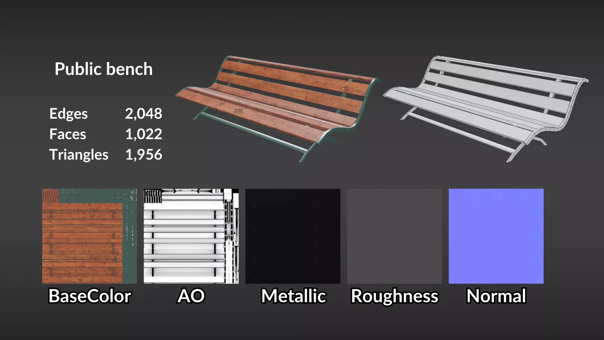 Pack Relaxing in the Park Low-poly 3D model_2