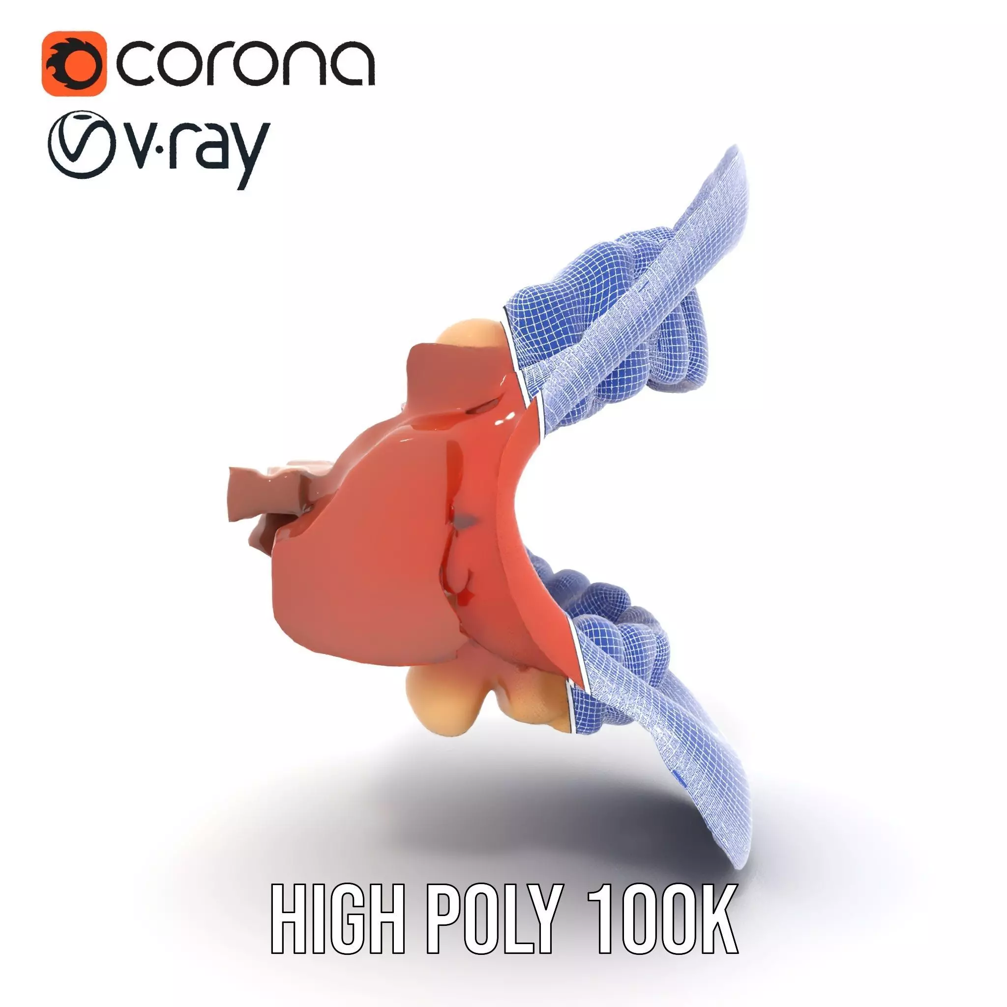 Realistic Human Mouth model pack Low-poly 3D model_33