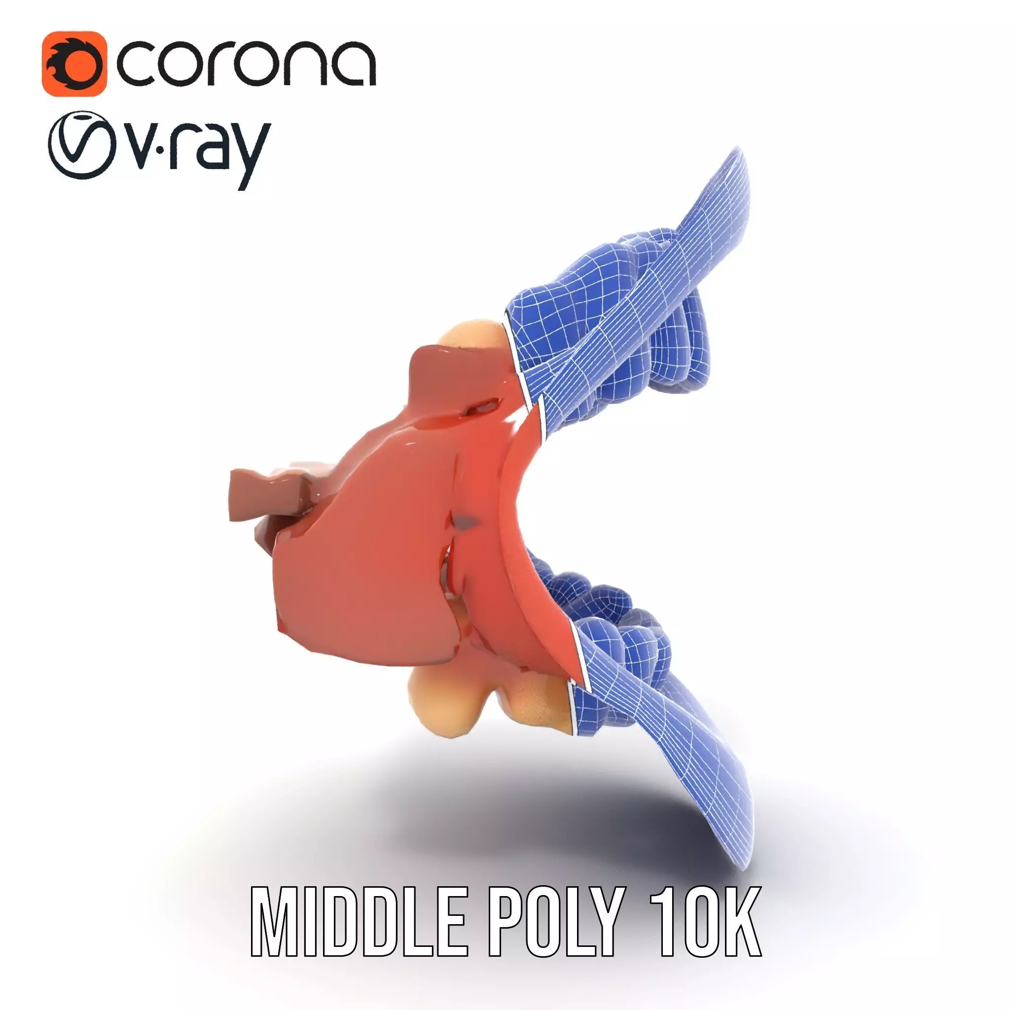 Realistic Human Mouth model pack Low-poly 3D model_22