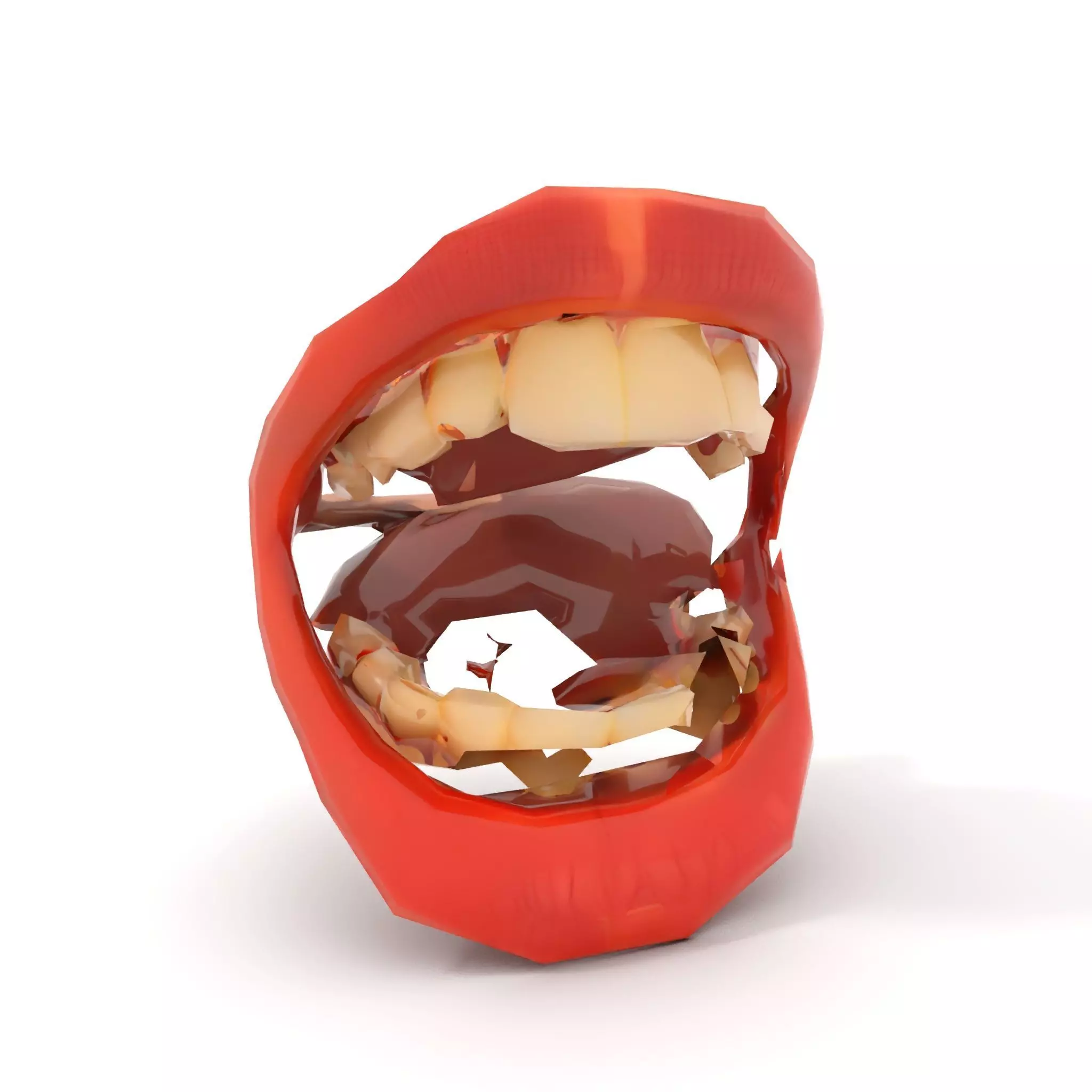 Realistic Human Mouth model pack Low-poly 3D model_9