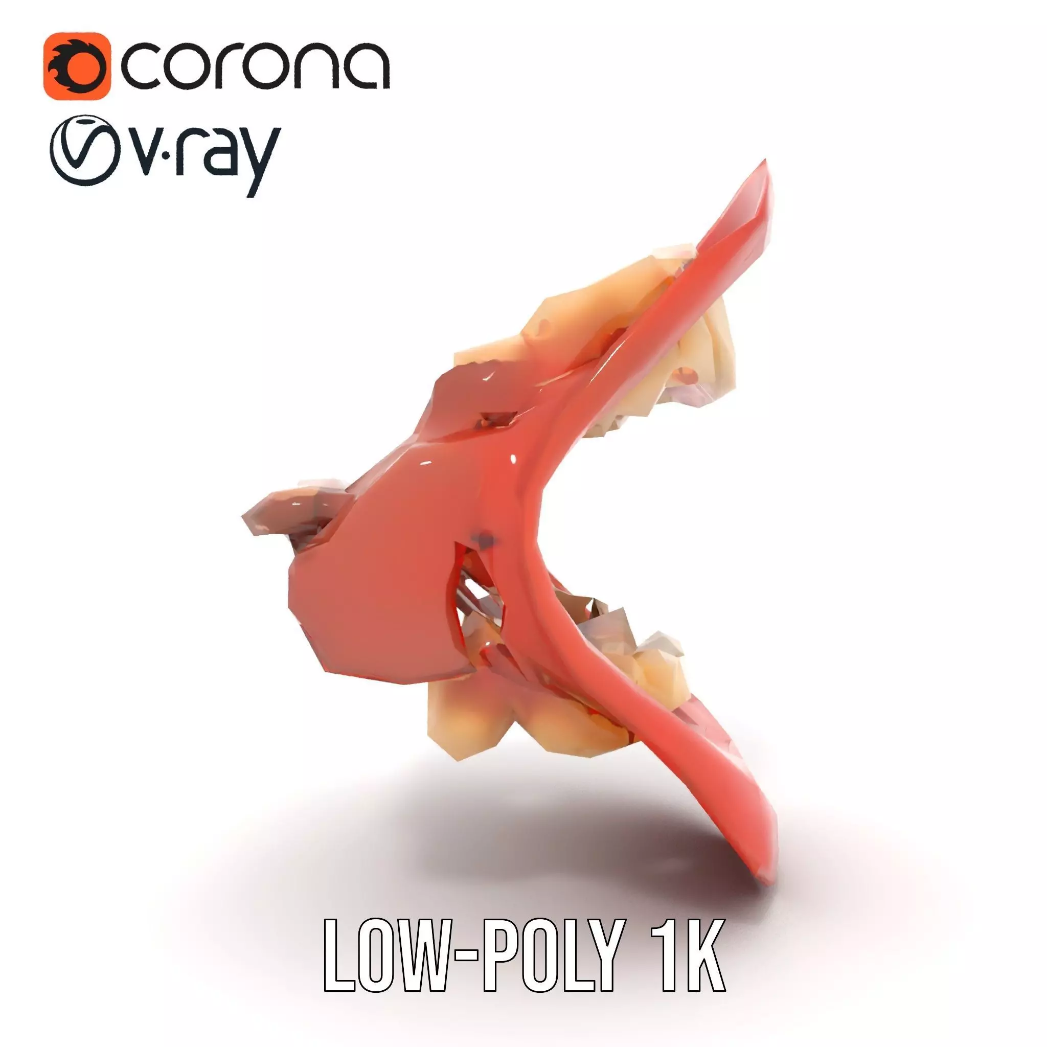 Realistic Human Mouth model pack Low-poly 3D model_14