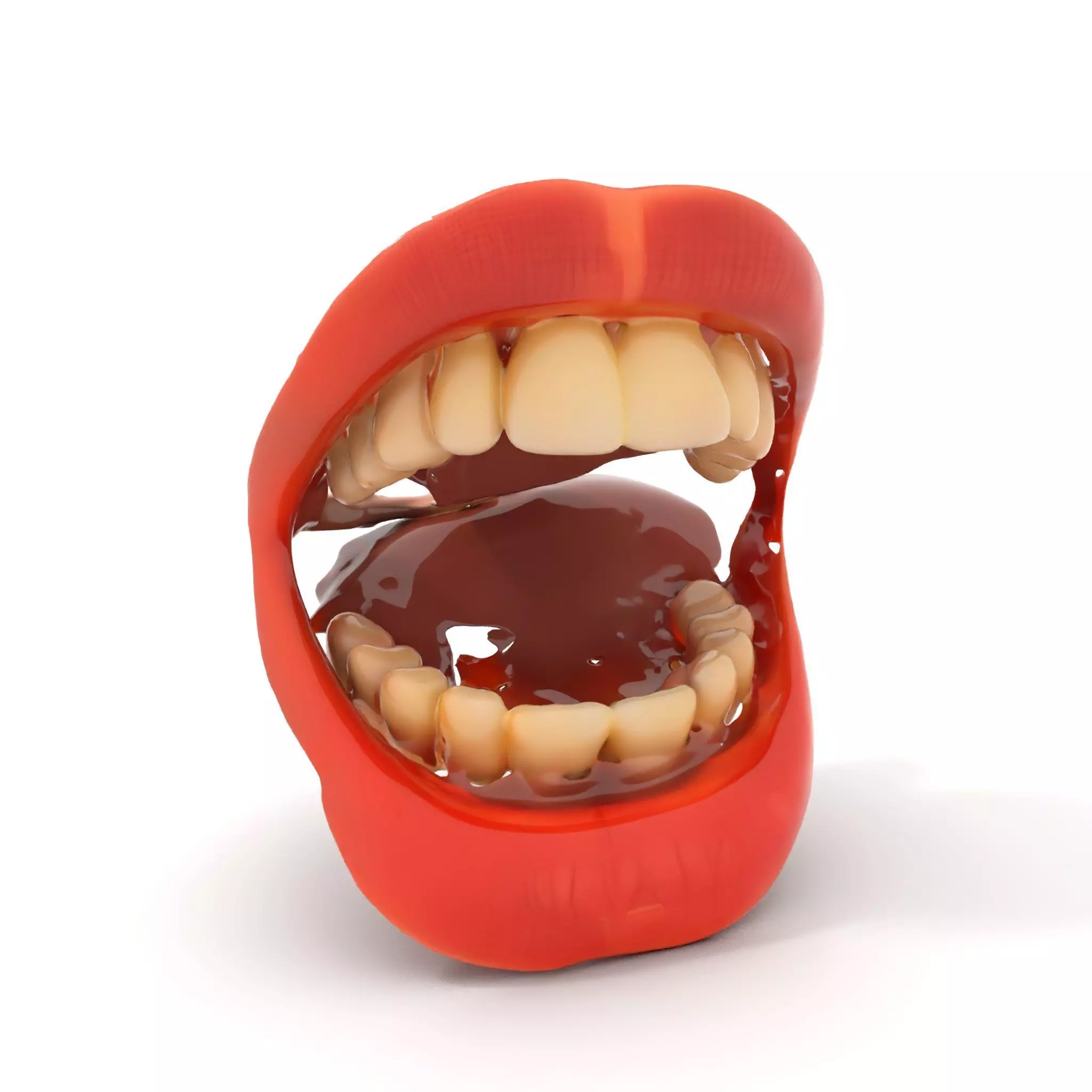 Realistic Human Mouth model pack Low-poly 3D model_0