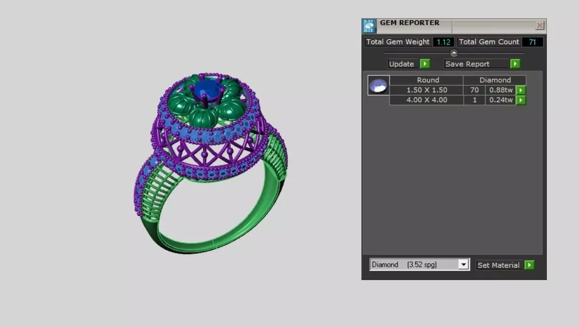 Rings 3D print model_3