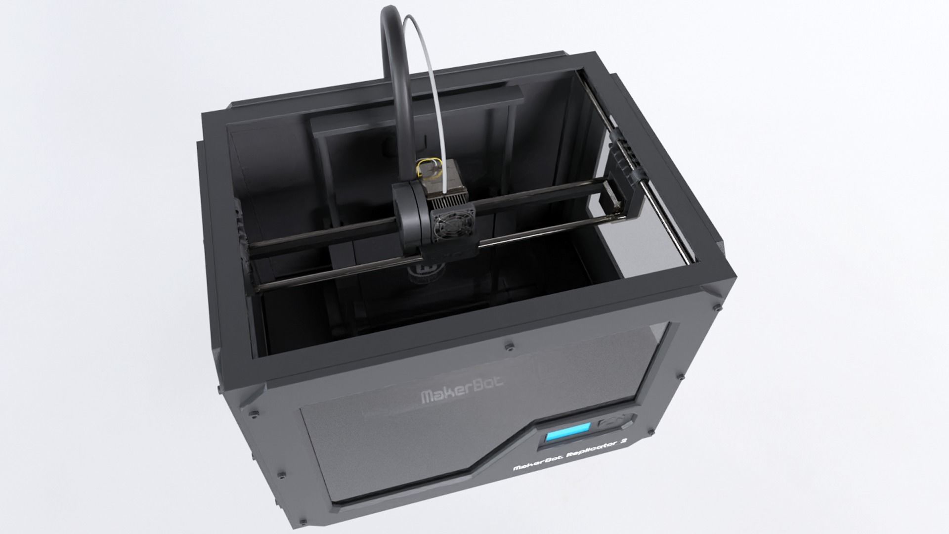 Makerbot Replicator 2 3d printer  Low-poly 3D model_3