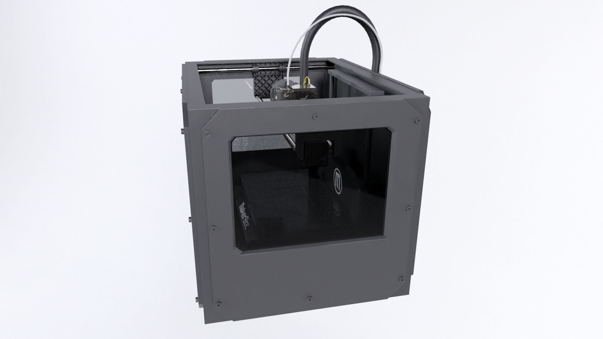 Makerbot Replicator 2 3d printer  Low-poly 3D model_1