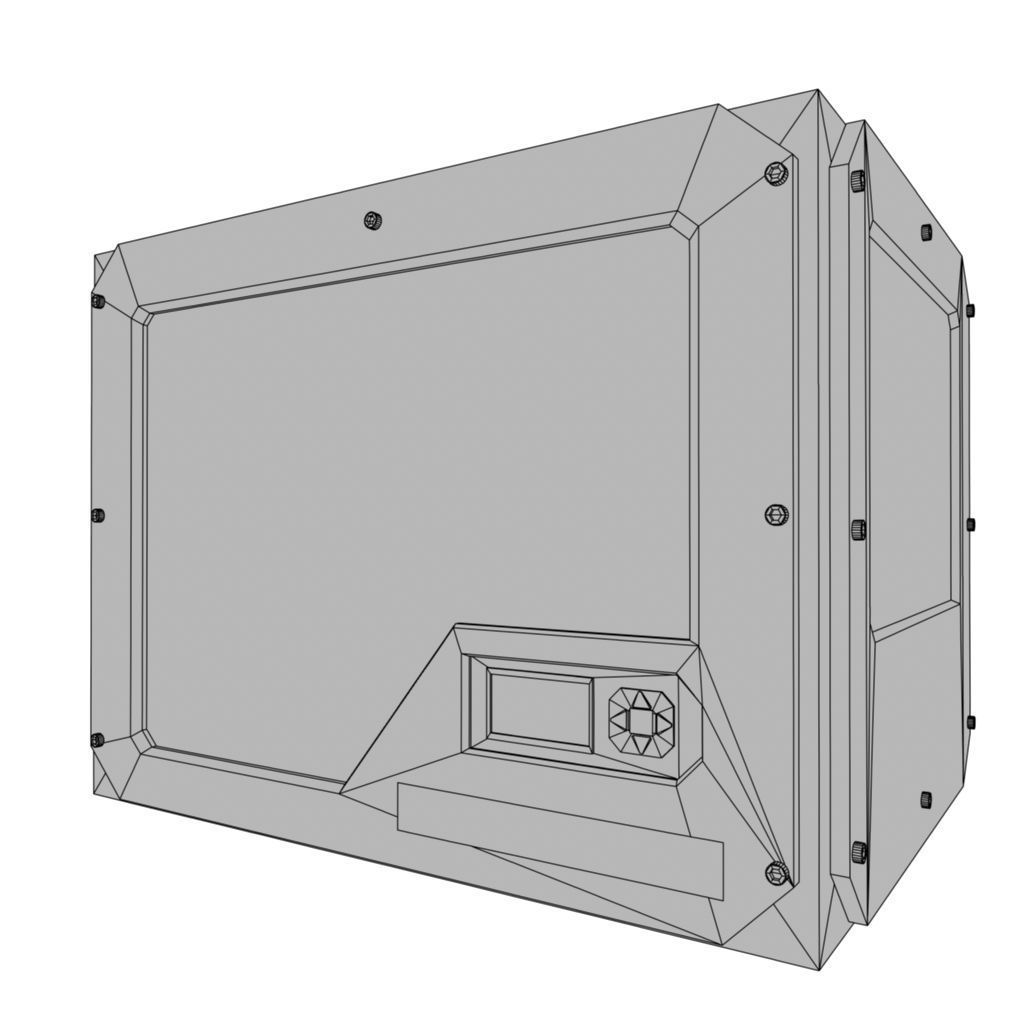 Makerbot Replicator 2 3d printer  Low-poly 3D model_8