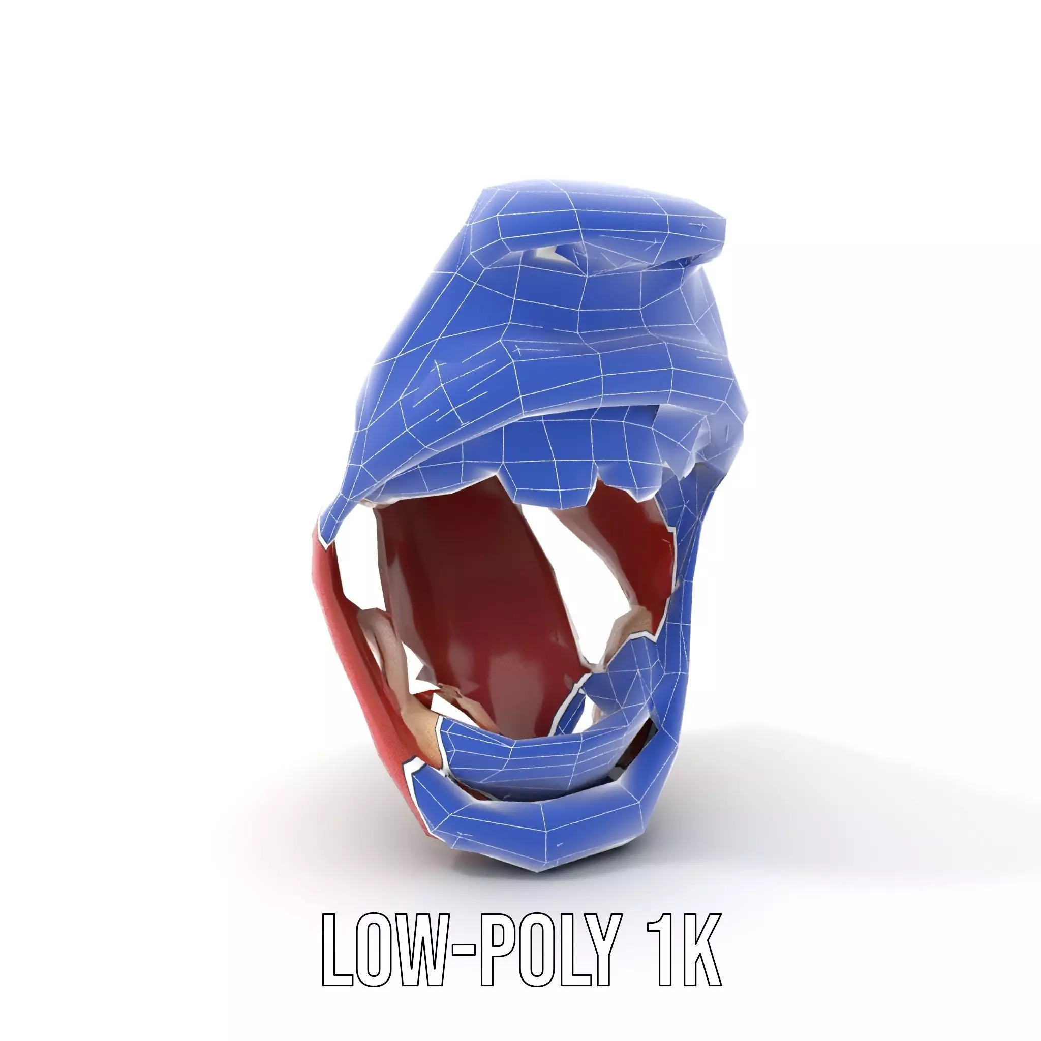 Realistic Human Mouth model pack Low-poly 3D model_9