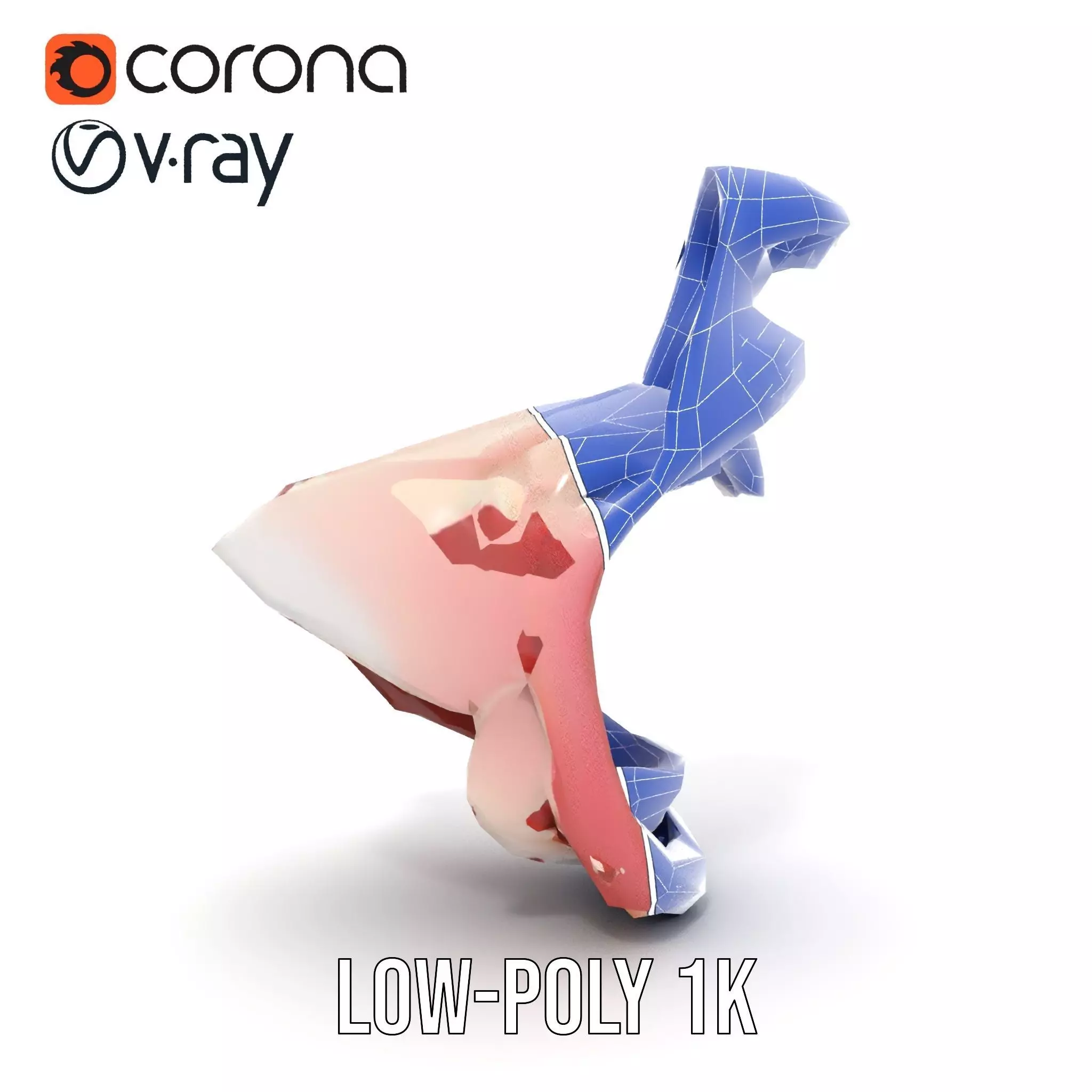 Realistic Human Mouth model pack Low-poly 3D model_22